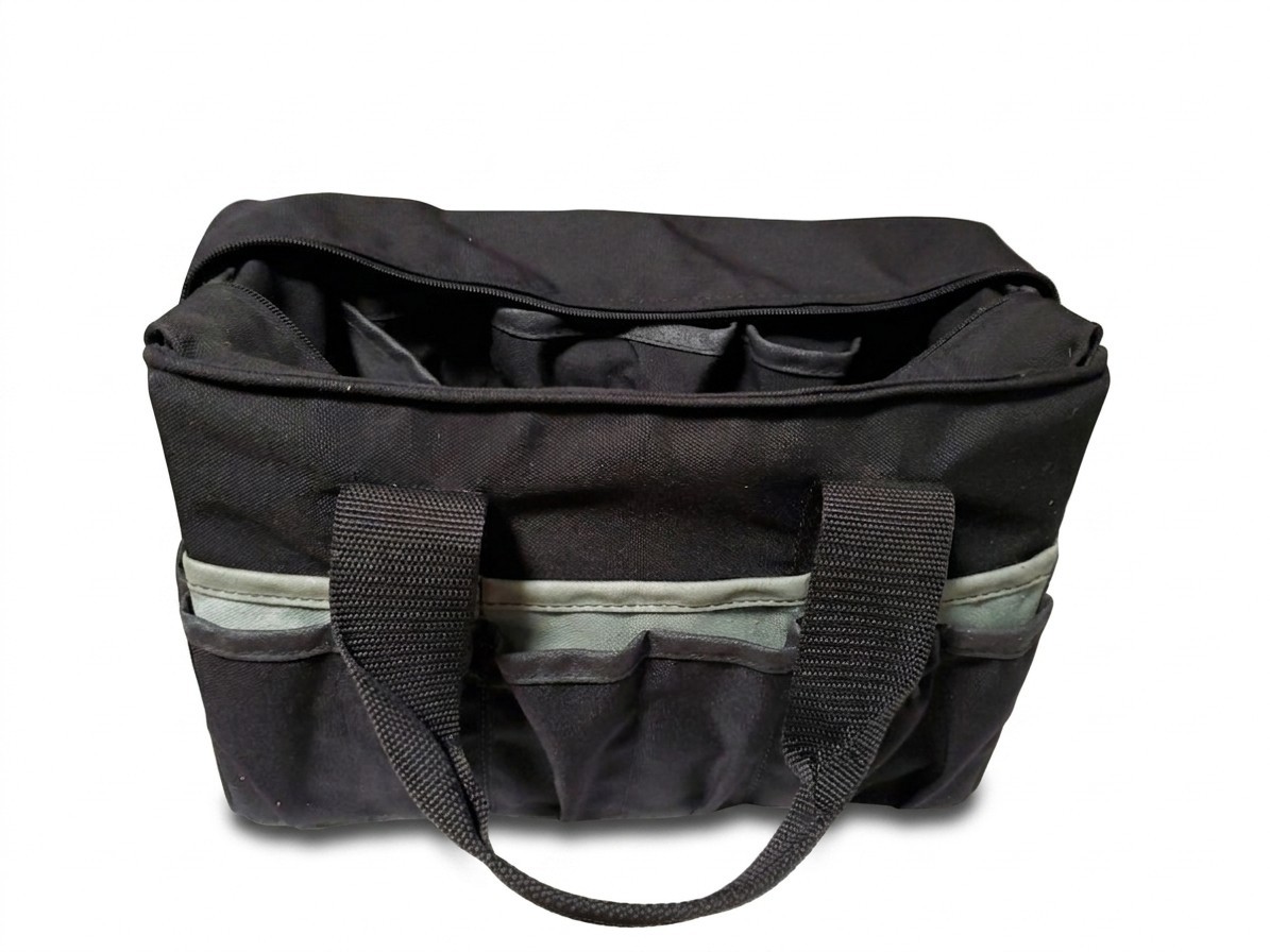 Black Rhino Heavy Duty Canvas Tool Bag | Gatemouth Wide-Opening Multi-Pocket…