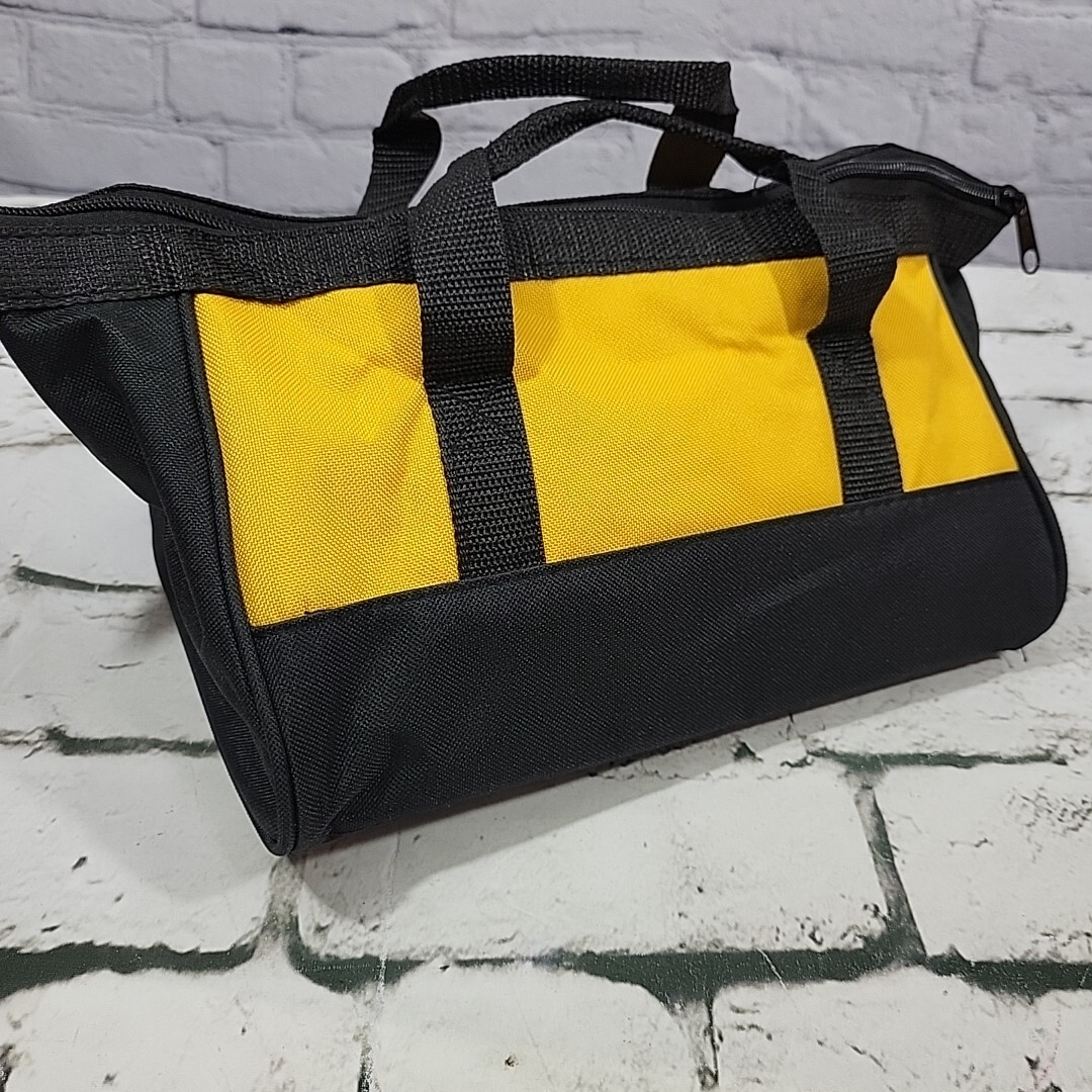 DeWalt Heavy Duty Ballistic Contractor Tool Bag Yellow Black Nylon Zippered