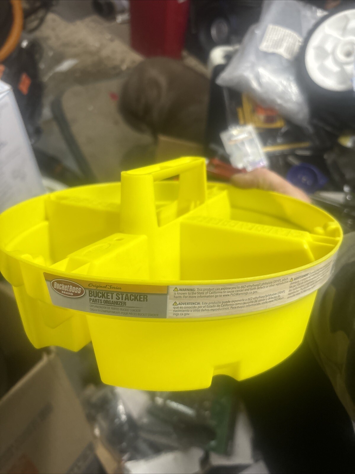 Bucket Boss 15051 Bucket Stacker Small Parts Organizer, Fits 5 Gal Buckets, 4