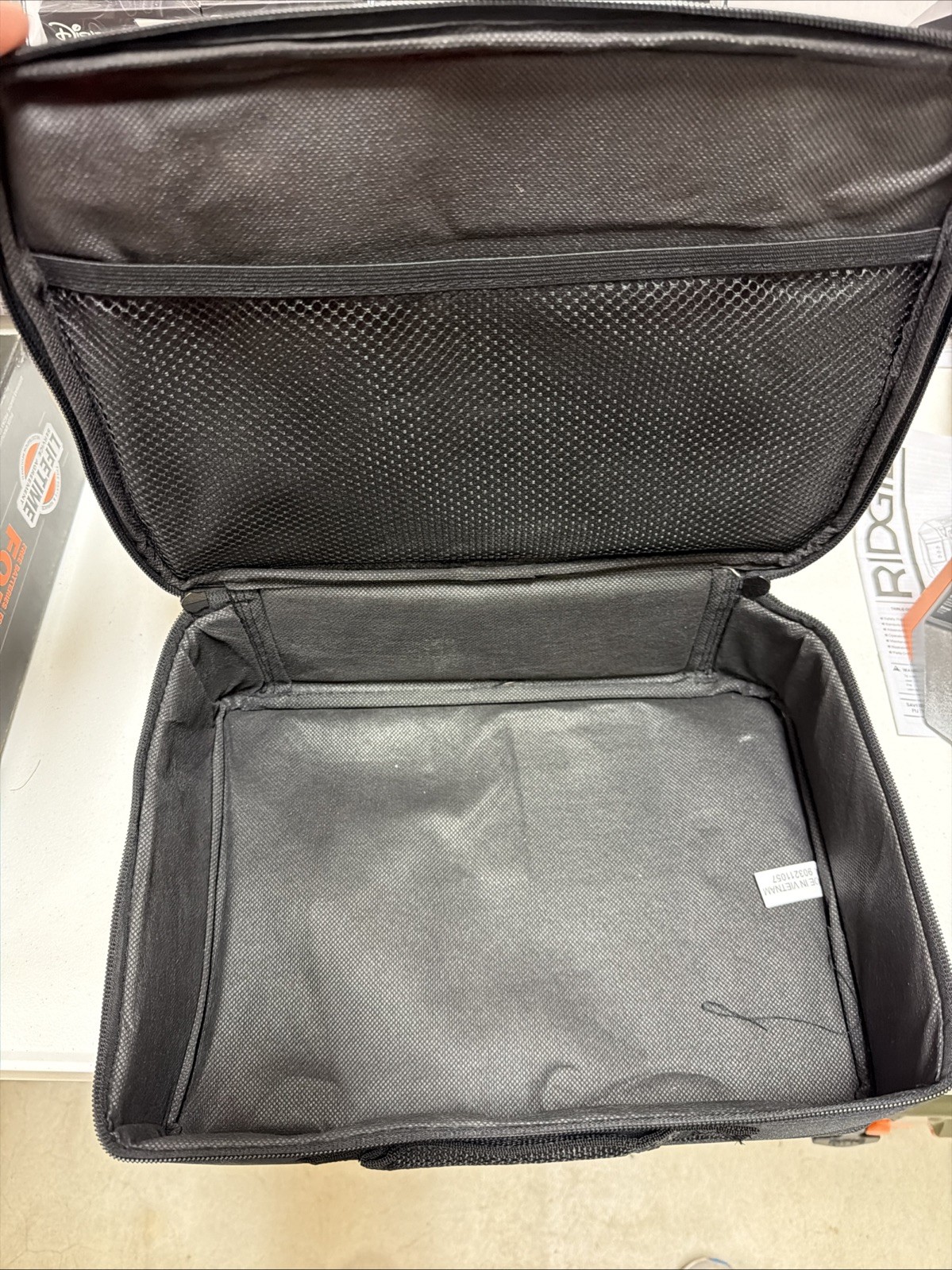RIDGID 12″X9″X3-1/2″ Tool Case ,Zippered Canvas Tote Tool Bag ,Cordless & Corded