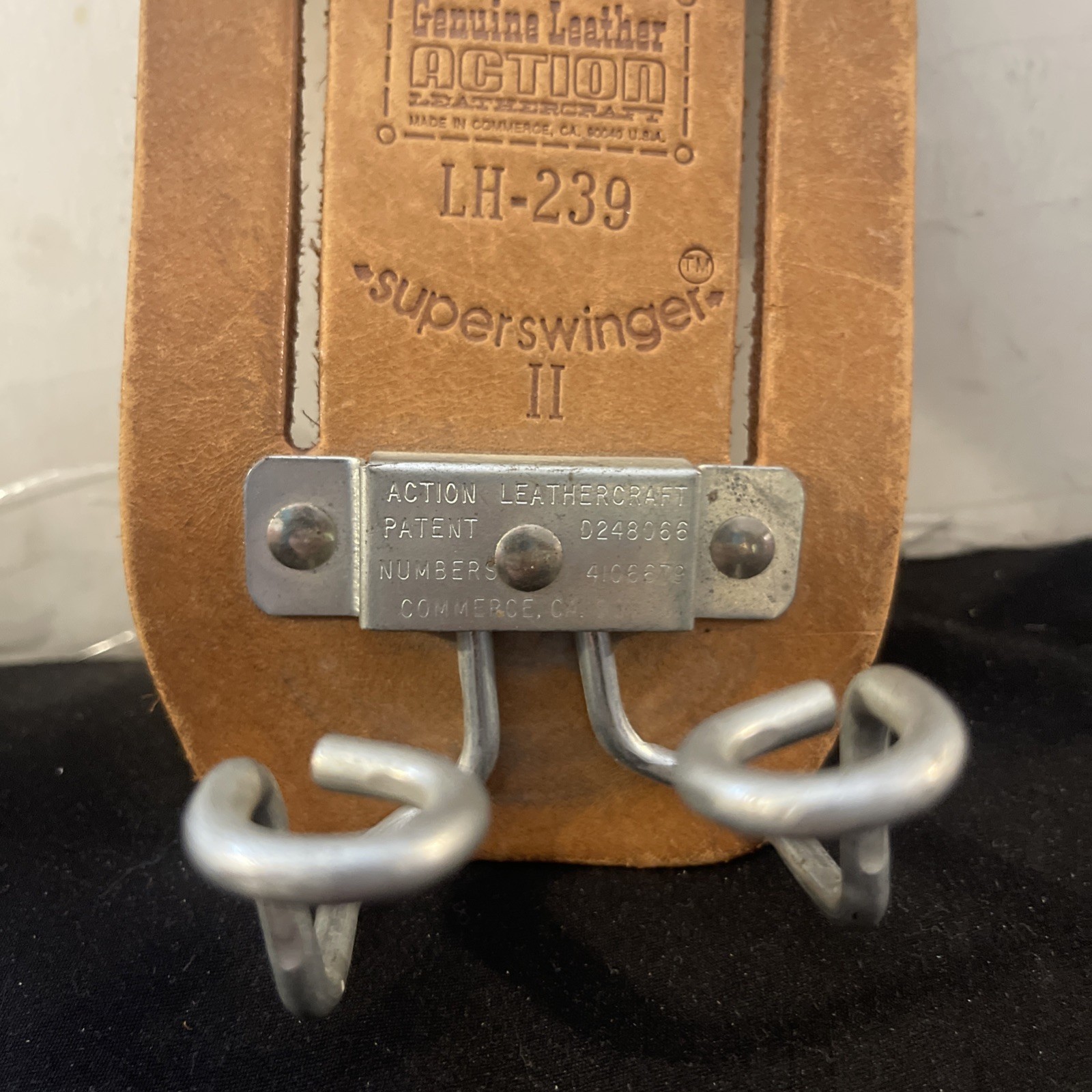 Action Super Swinger II Leather Tool Holder LH-239 Made in CA, USA New