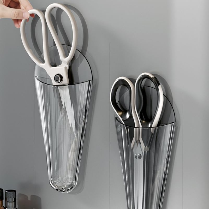 2 PCS Wall Mounted Scissor Holder Sturdy Shear Organizer Office Adhesive