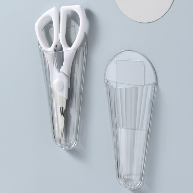 2 PCS Wall Mounted Scissor Holder Sturdy Shear Organizer Office Adhesive