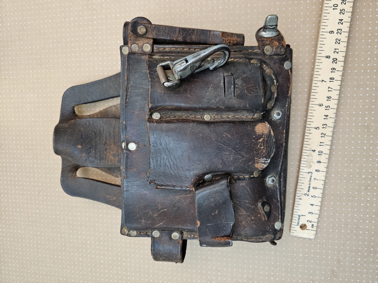 Vintage Durable Leather Tool Pouch