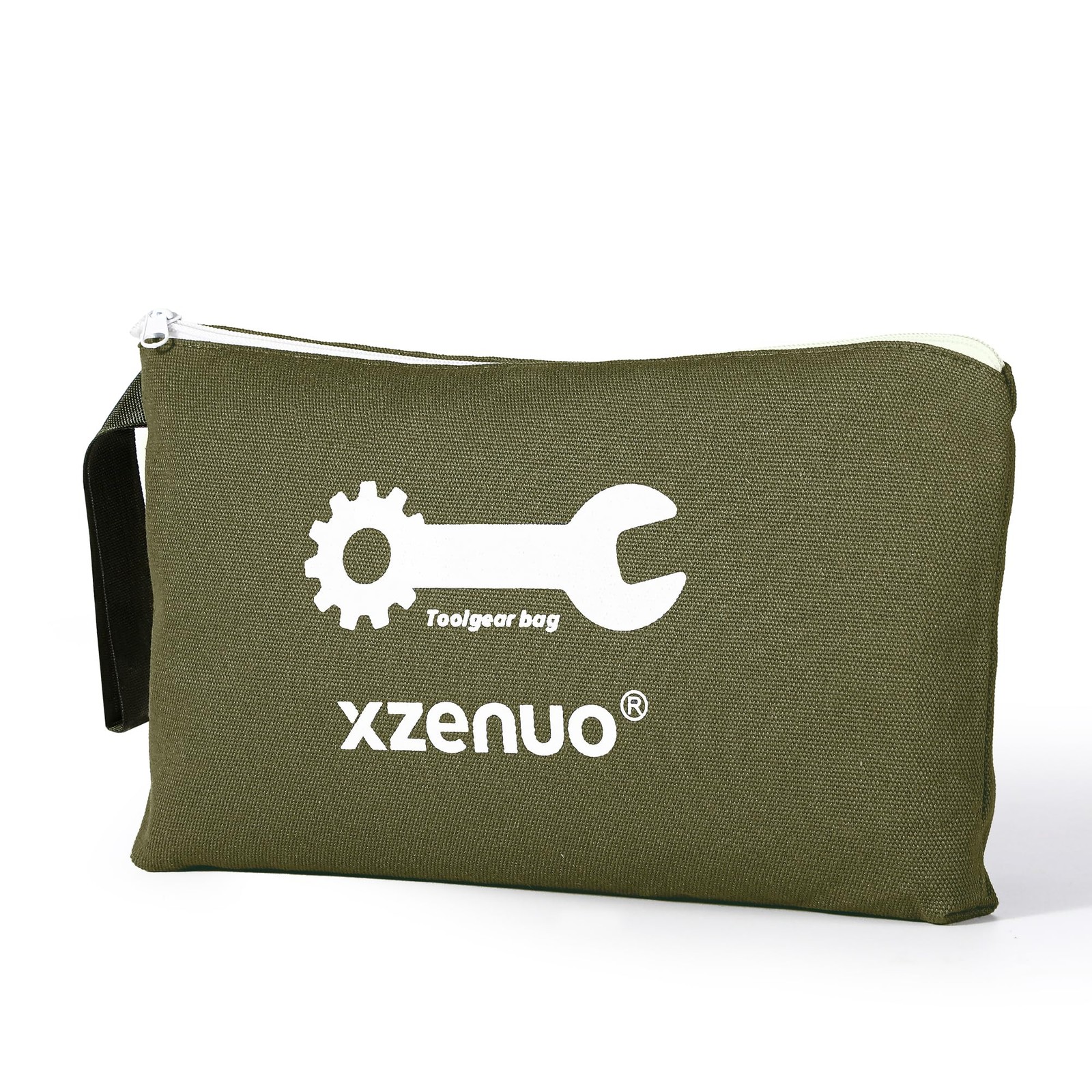 Xzenuo Small Tool Bag, 16oz 12 inch Pouches with 12.5 inches, Green