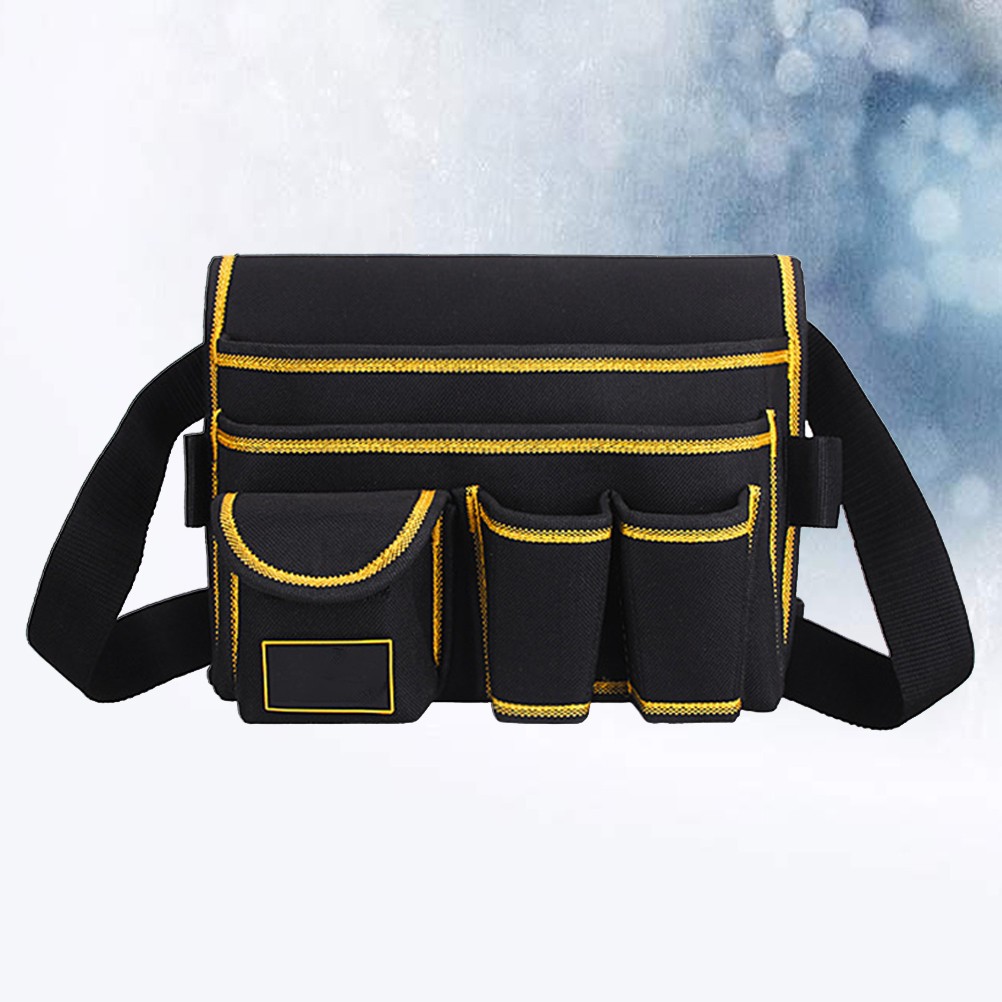 Oxford Cloth Tool Belt Bag Rectangular Outdoor Use 1Set 9.8×8.3in