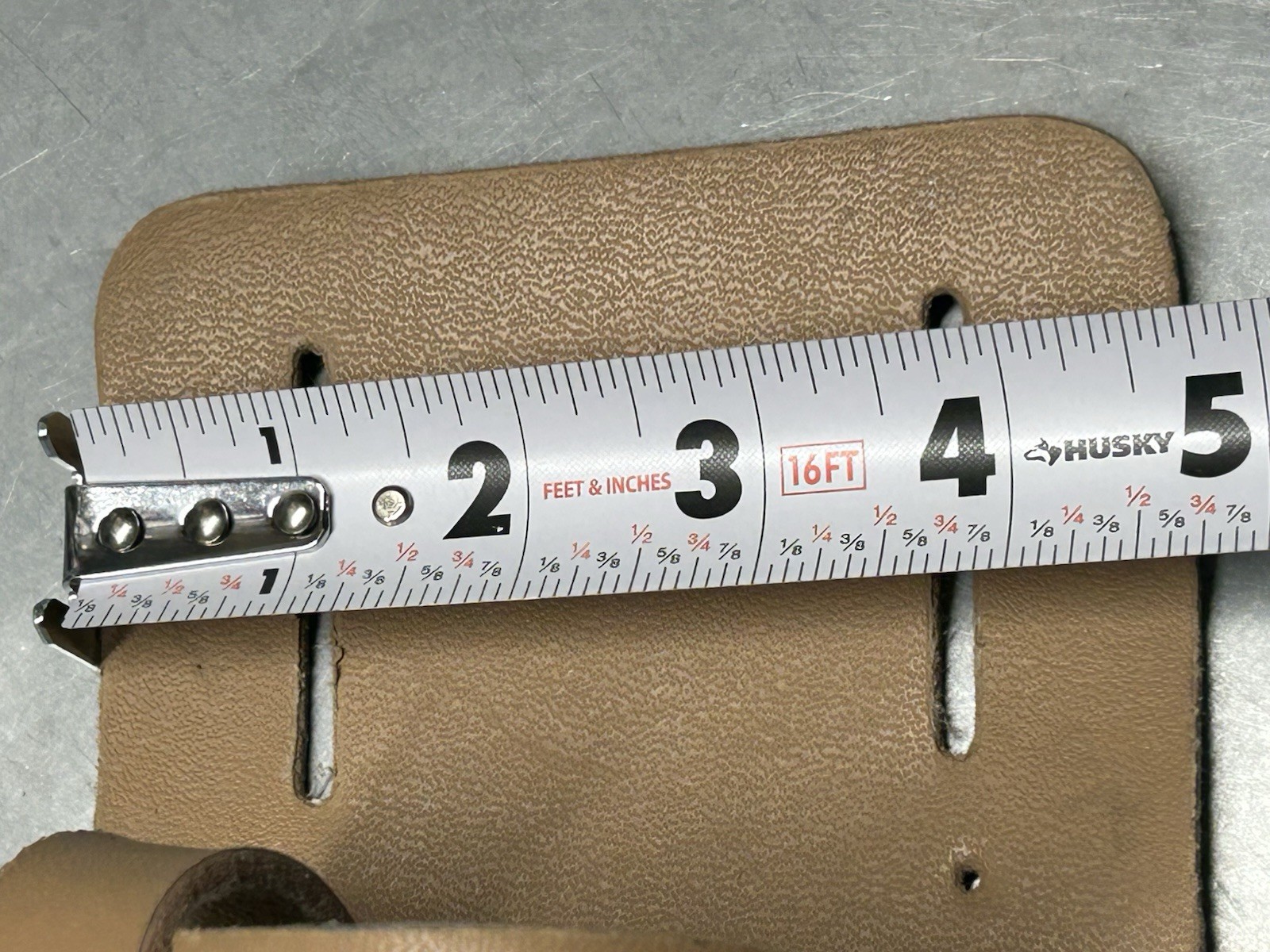 Vintage Makita Power Tools Tan & Brown Leather Drill Belt Holster RH