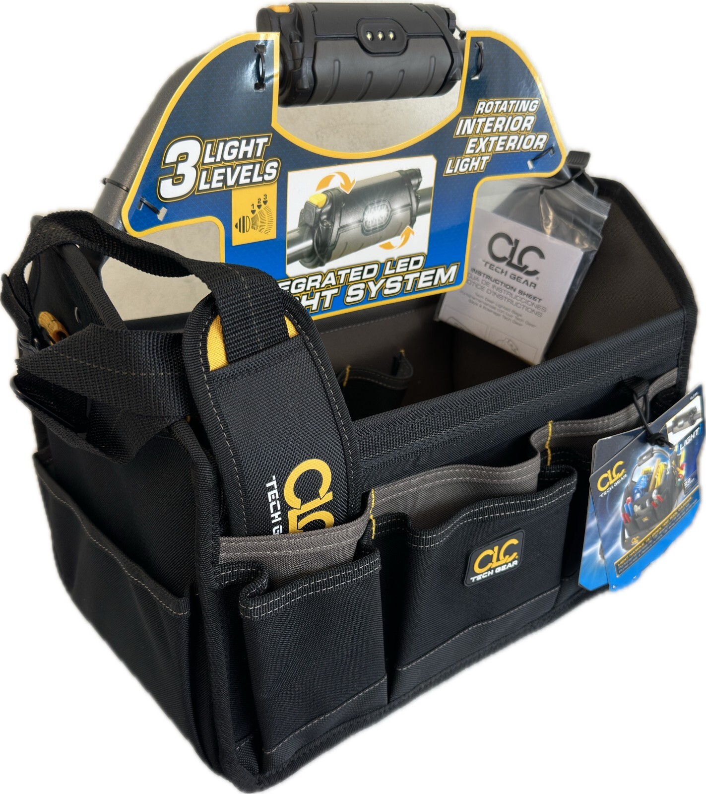 CLC Tech Gear L234 Light Handle 15″ Open Top Tool Carrier (New with Tags)