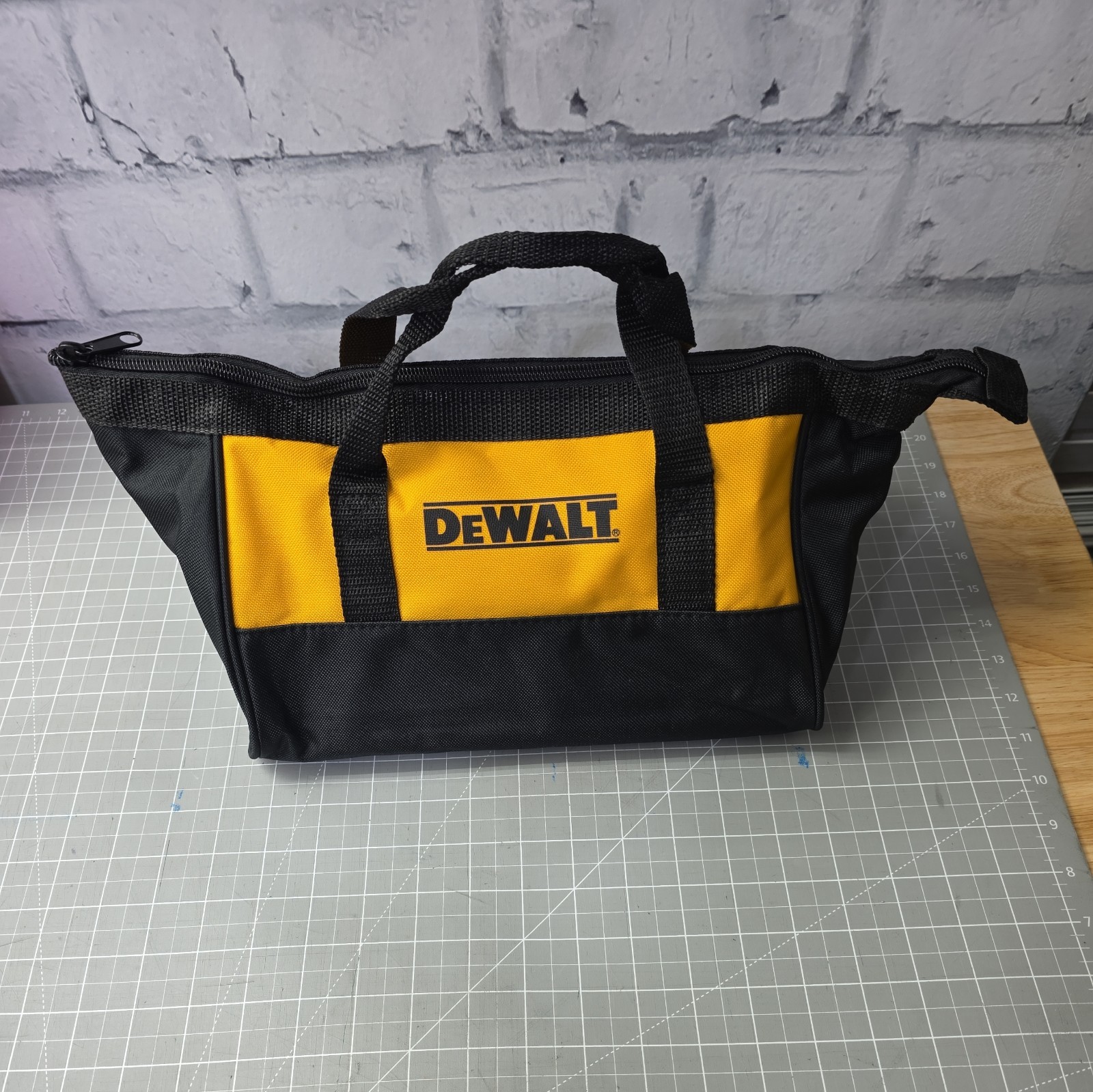 DEWALT 12-Inch Black/Yellow Soft Mini Contractor Tool Bag