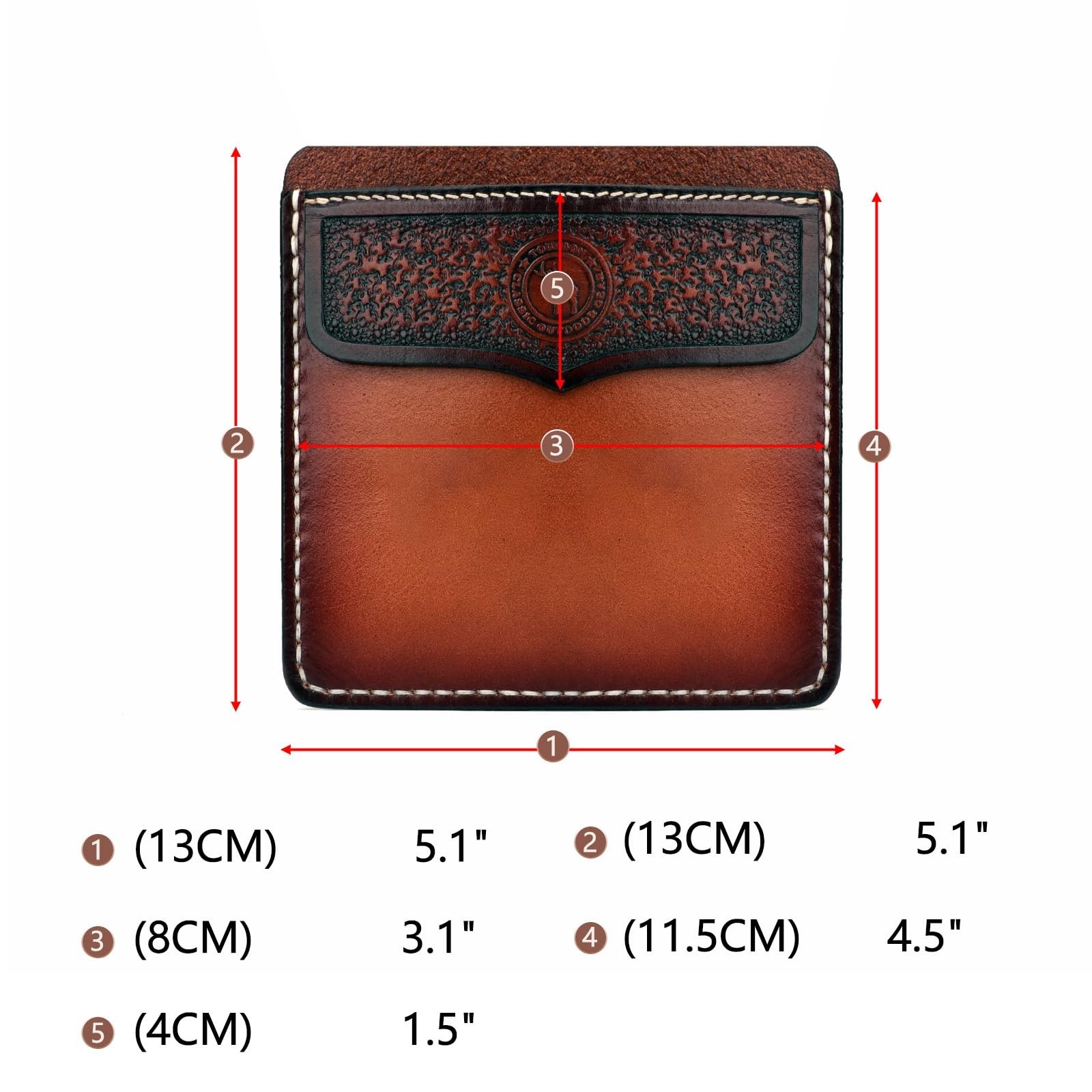 Genuine Leather Pocket Protector for Men – Durable Tool Pouch for Jeans & Shirts