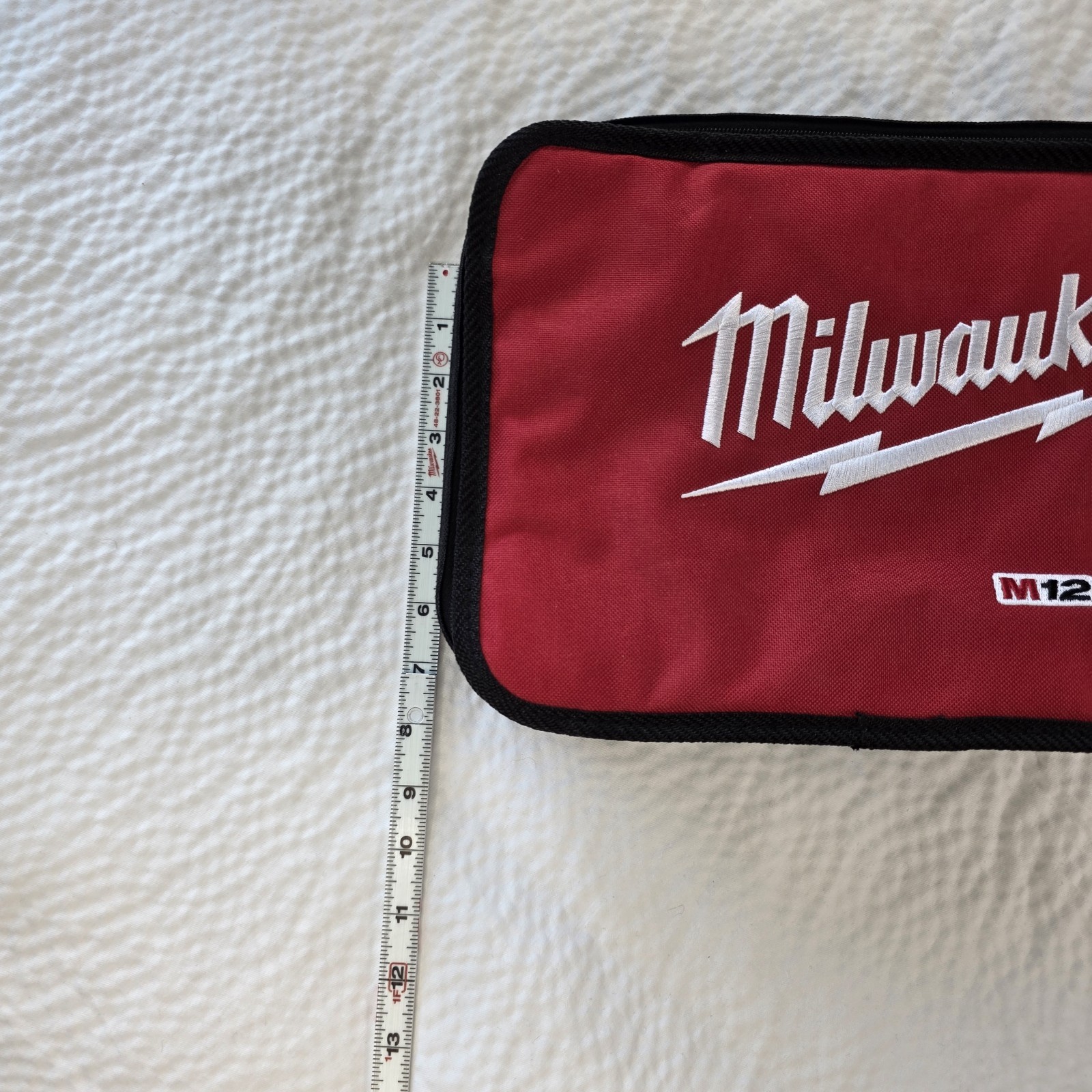 Milwaukee M12 Fuel Soft Case Tote Tool Bag Empty wStraps 14X9X3.5IN TOUGH FABRIC