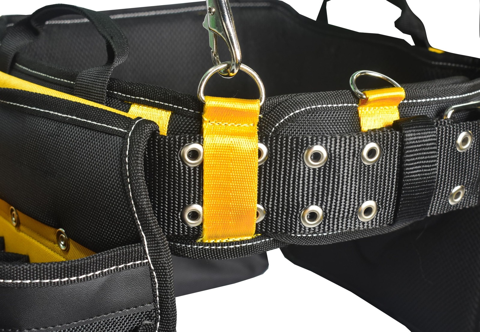 Comfortable Tough Thick 7-Piece Tool Belt with Suspenders 32 Pockets and Loops,1
