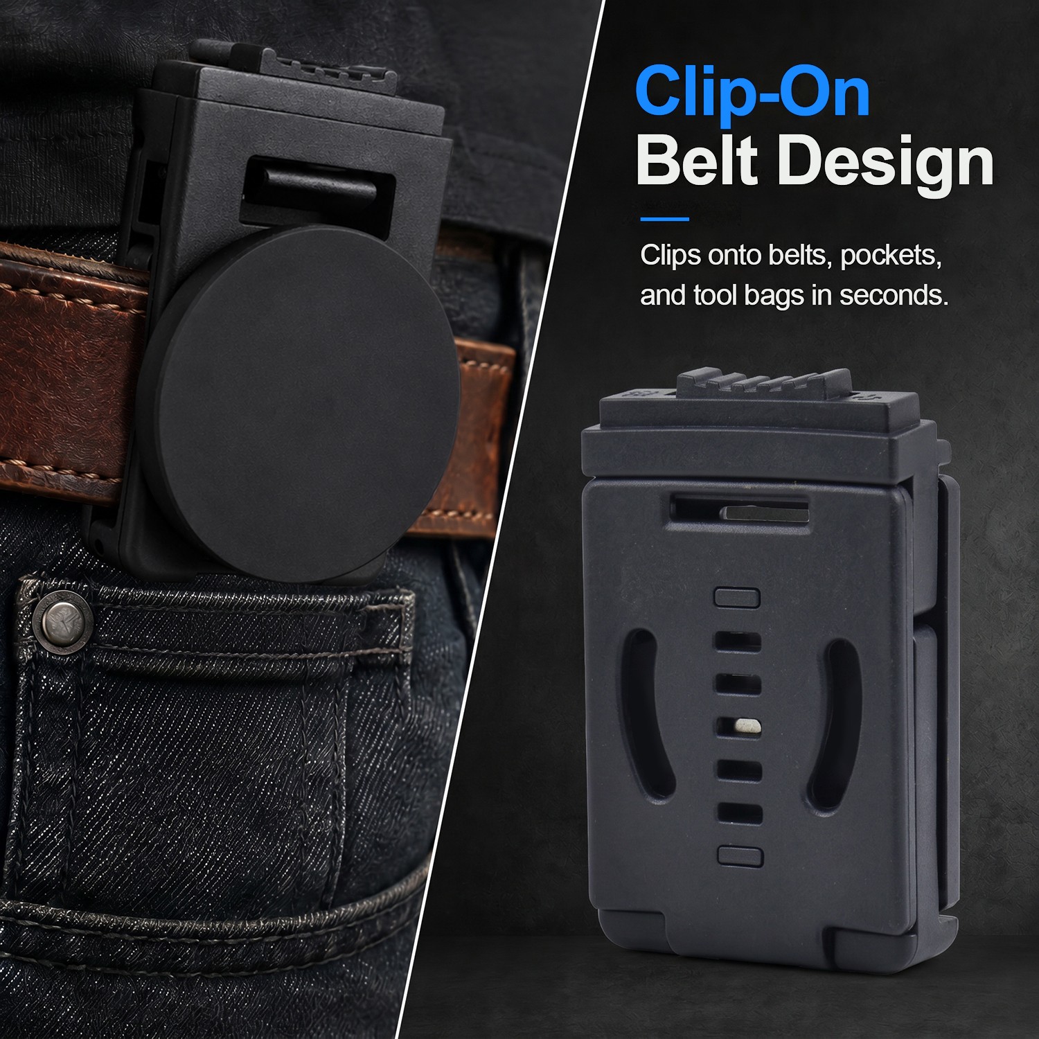 Magnetic Tool Belt Clip Heavy Duty Holster Strong Tool Holder for Tools- 2styles