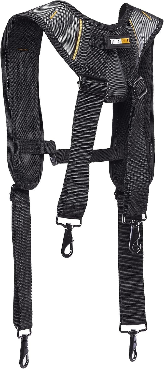 ToughBuilt ClipTech Series–Pro Padded Suspenders,Heavy-Duty Adjustable TB-CT-51