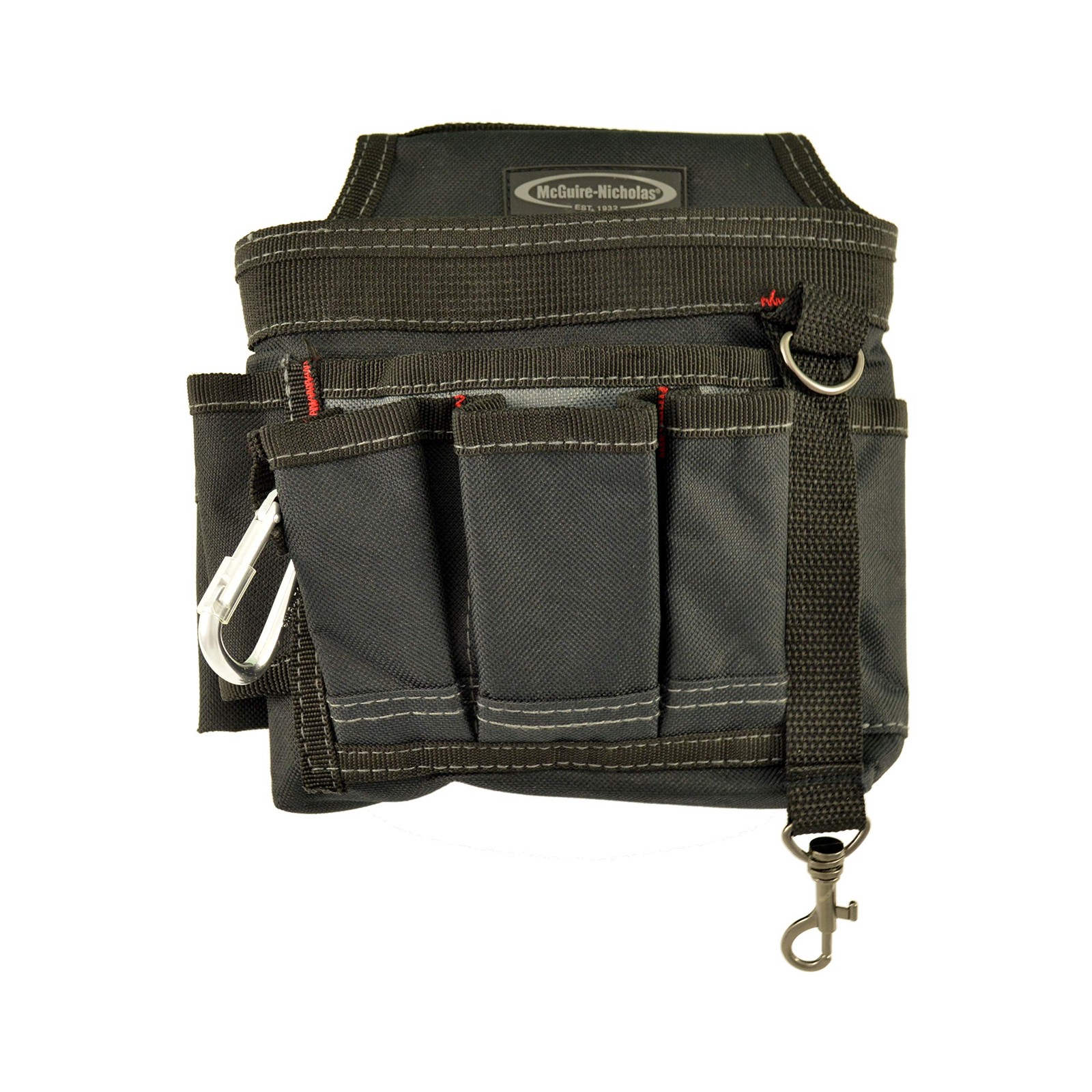 McGuire-Nicholas 8 in. W x 8 H Polyester Tool Pouch 7 One Size, Black