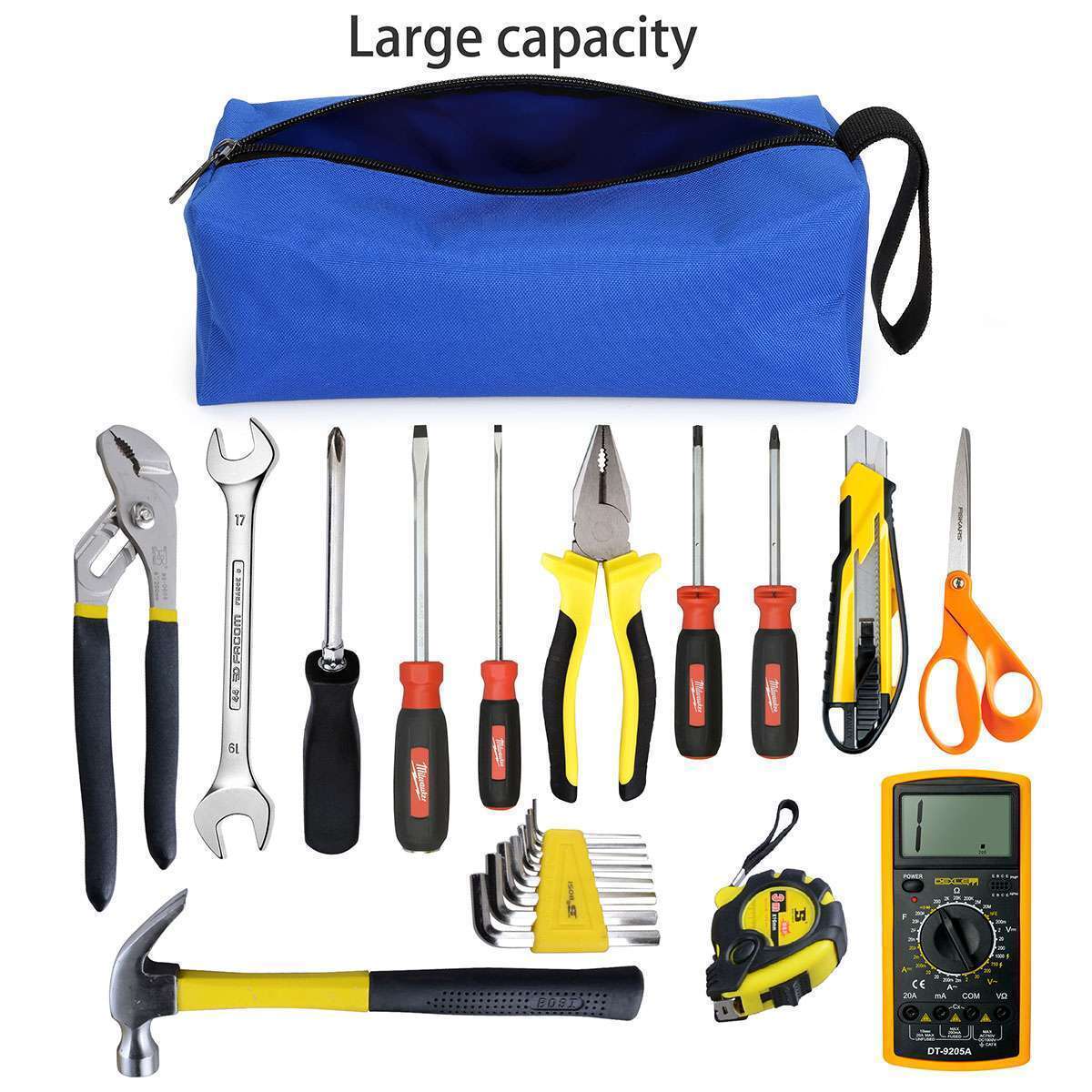 Oxford Tool Pouch Bags Zipper Small Multipurpose Organizer Pouch Heavy Duty NEW