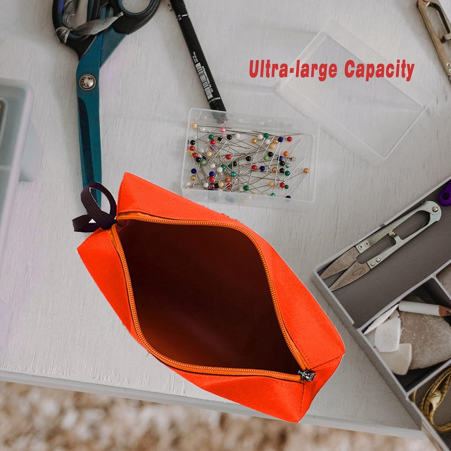 1-Pack Zipper Utility Tool Bag, Small Zipper Bags/Multi-purpose Tool Pouch Tote