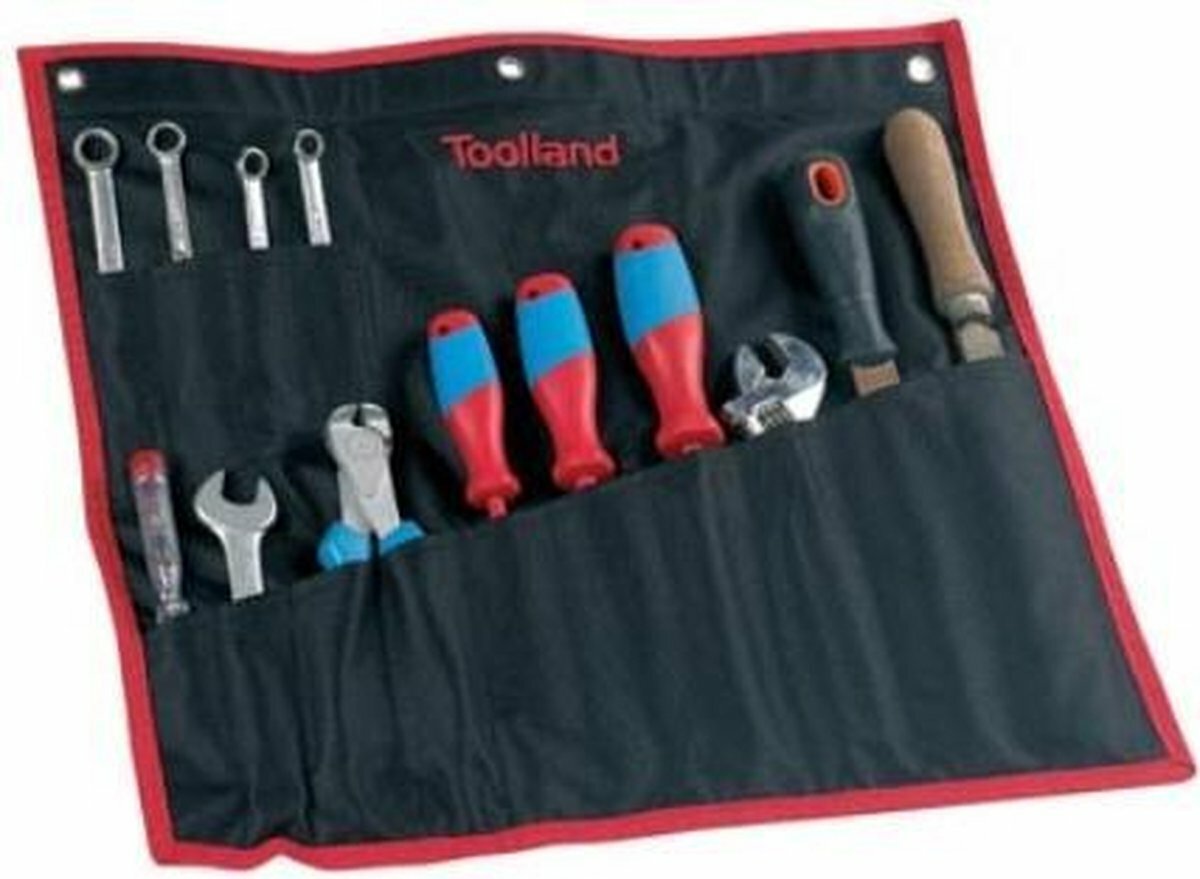 14 Compartment Roll-up Tool Bag with Handle, 15″ x 15″