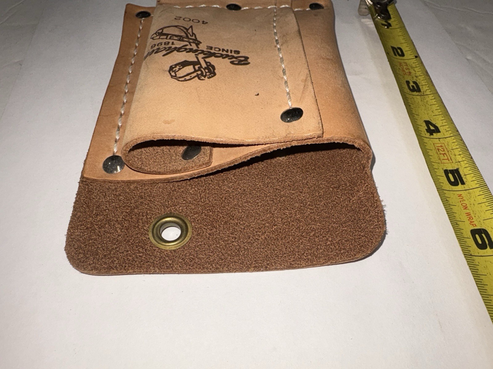 BUCKINGHAM LINEMAN Electrician Tool Pouch Leather 2 Pocket BUCK Model 4002