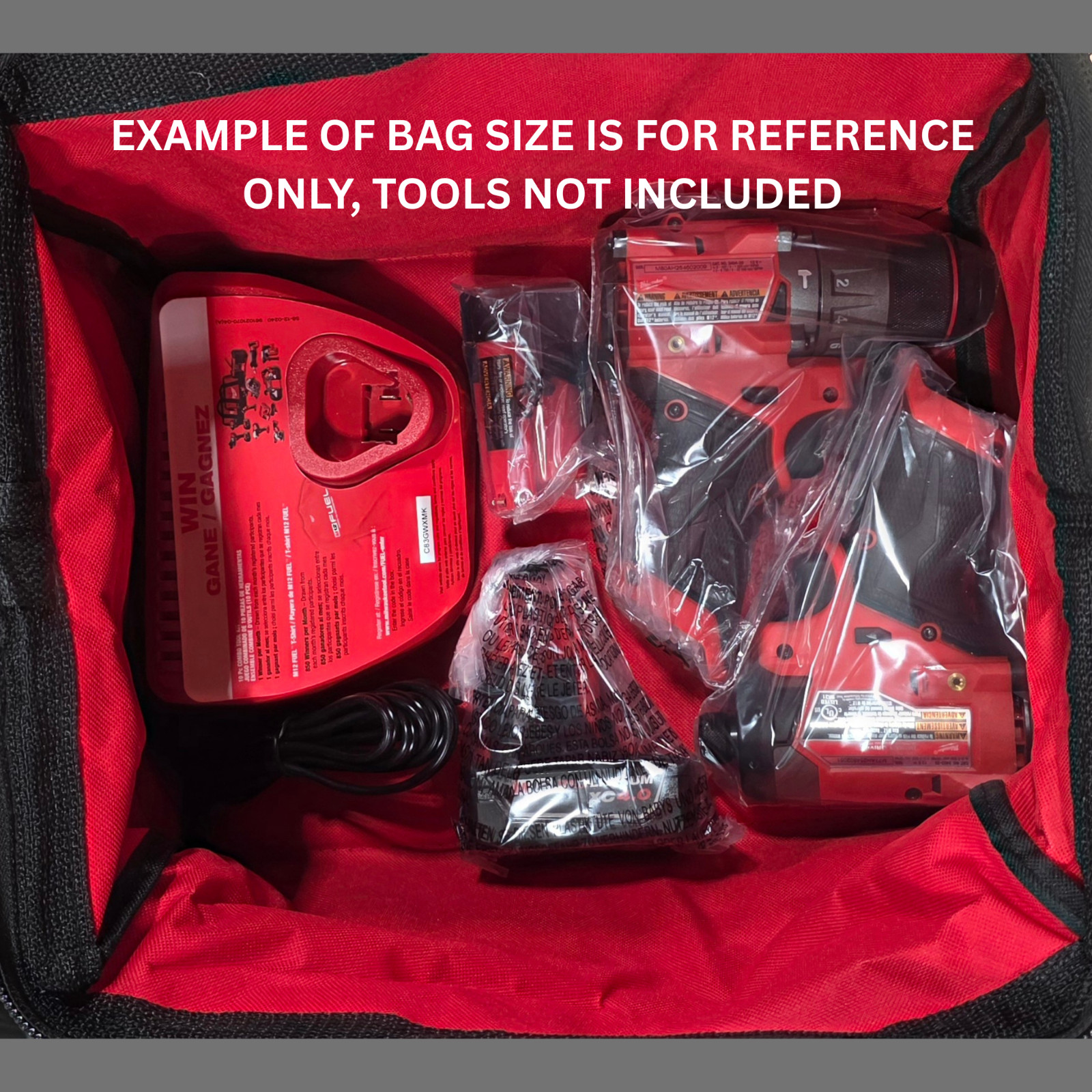 New Milwaukee FUEL M12 13″ Heavy Duty Contractors Tool Bag M18 13″ x 9″ x 10″