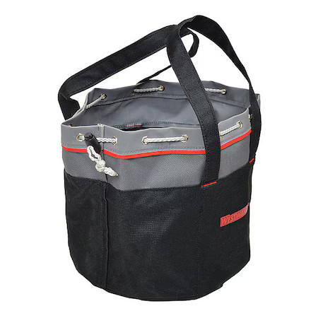 Westward 32Pj52 Bucket Bag, Black/Gray, Polyester, 0 Pockets