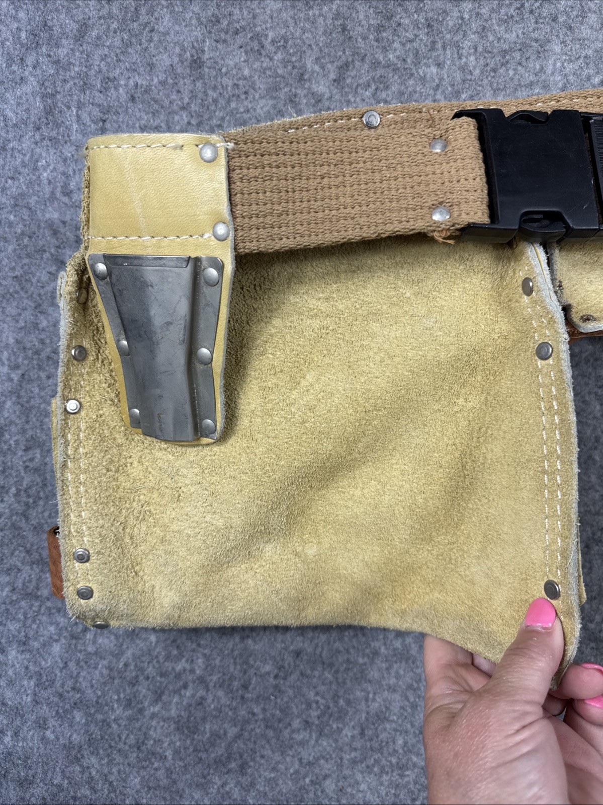 Sears Craftsman Vintage Leather Cowhide Adjustable Tool belt/Apron 937543