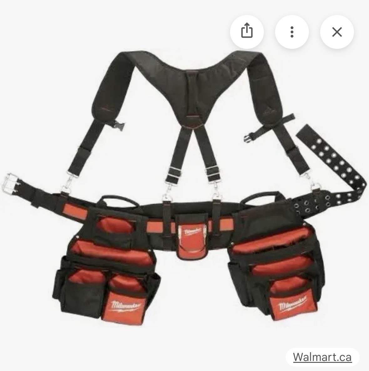 Milwaukee CANADA Contractor Work Belt with Suspension Rig Like New