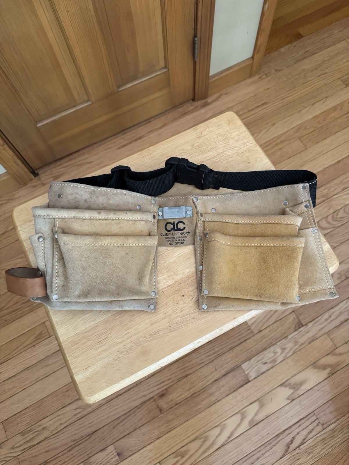 CLC Custom Leather Craft Heavy Duty Tan Suede Tool Belt 370X2 USA Made Free Ship