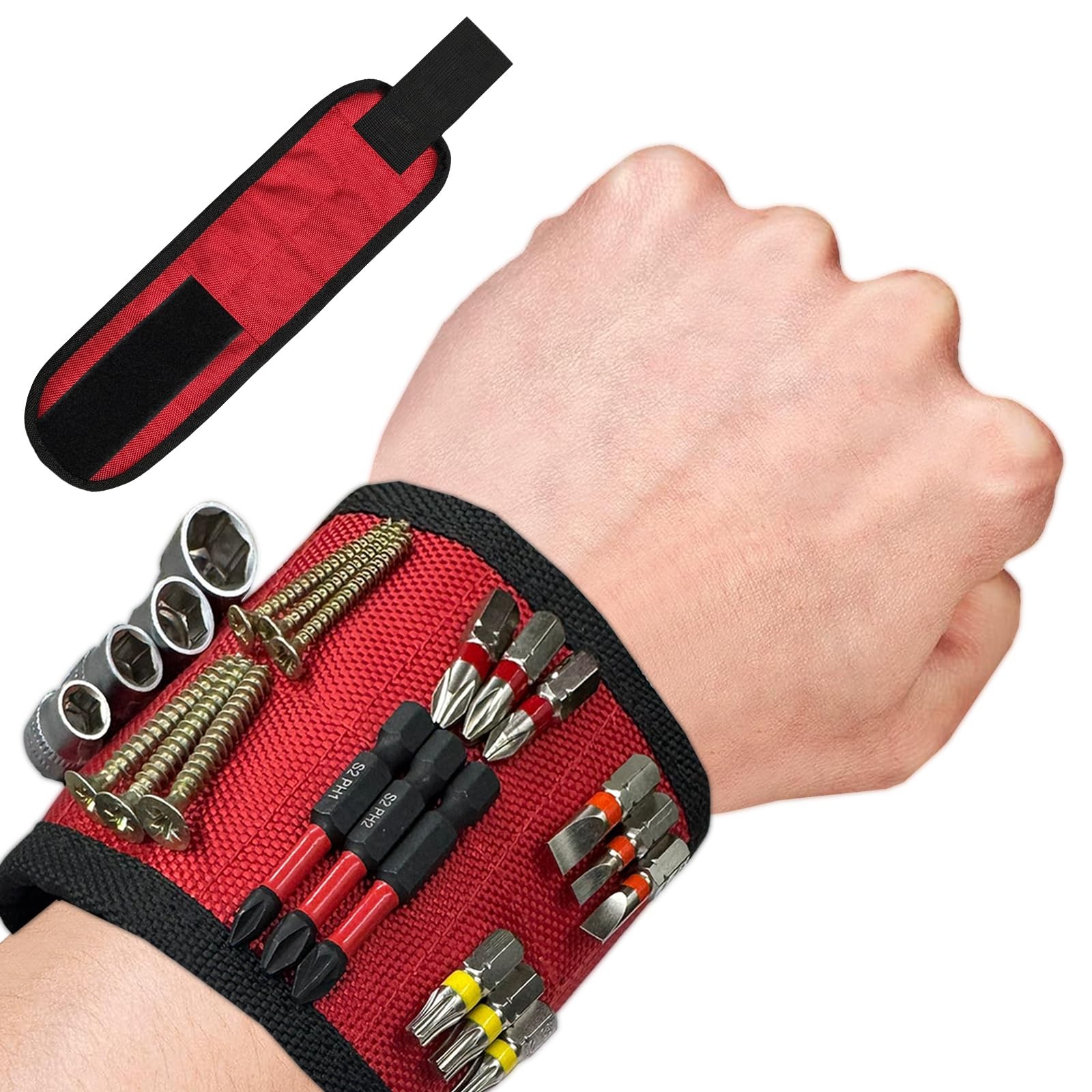 Magnetic wristband, magnetic screw holder for wrist, made of ballistic nylon,…