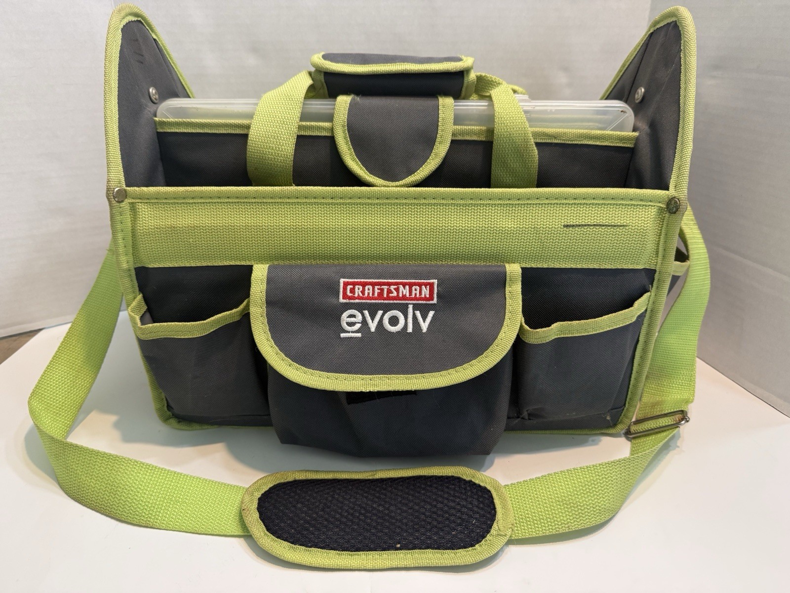Craftsman Evolv 21 Pocket Shoulder/Hand Carry Tool Tote Bag USED CONDITION
