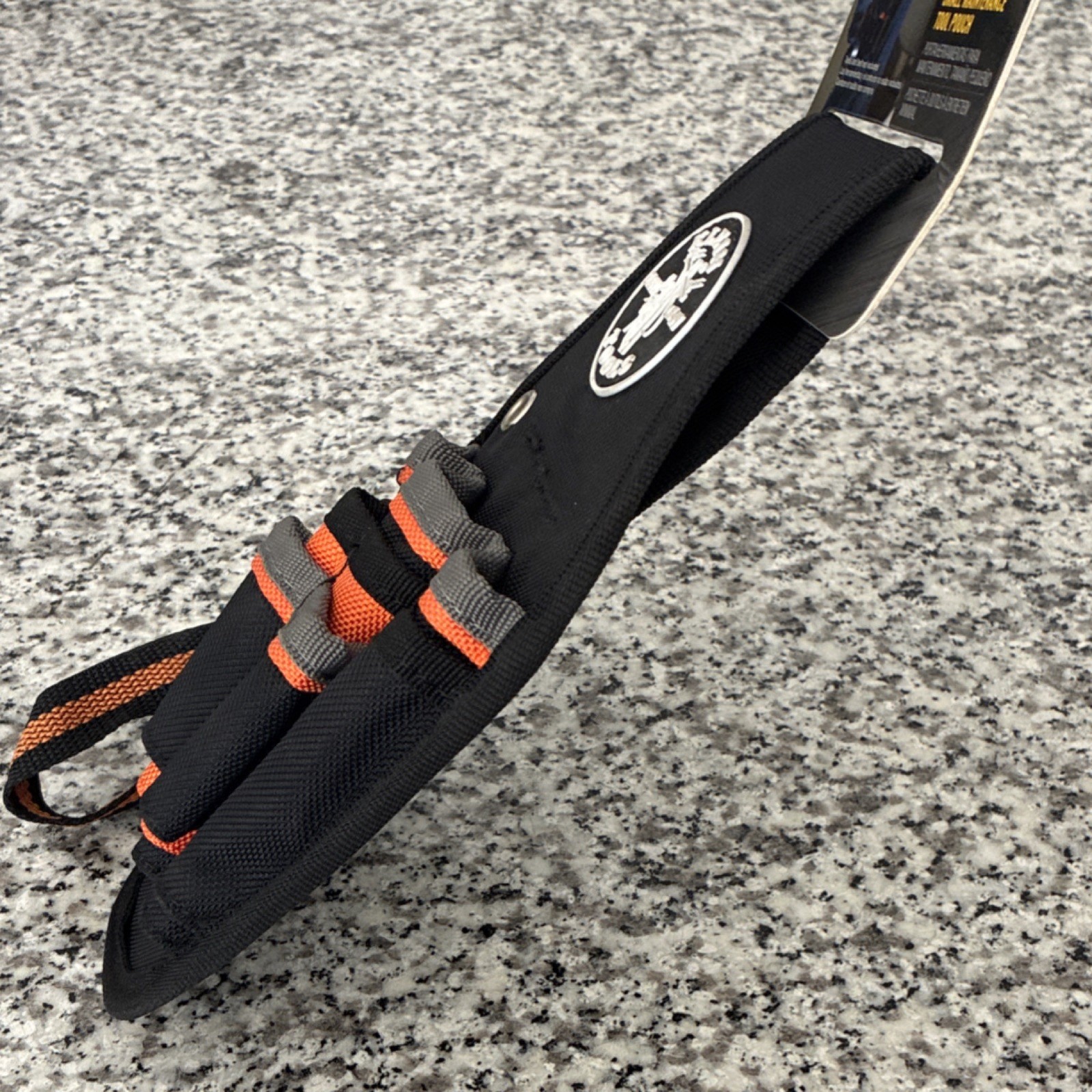 Klein Tools Tradesman Pro Small Tool Pouch 5240 Black Orange Gray Tunnel Loop