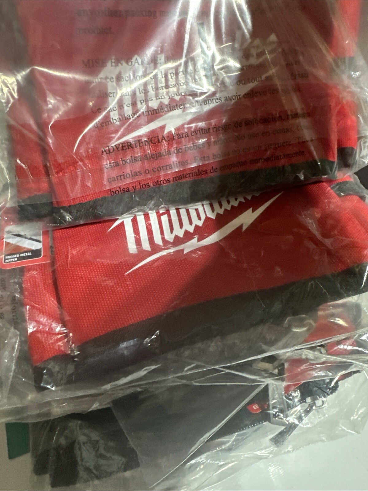 Milwaukee Multi-Size (14 in, 8 6 in) Zipper Tool Bags in Red (3-Pack)
