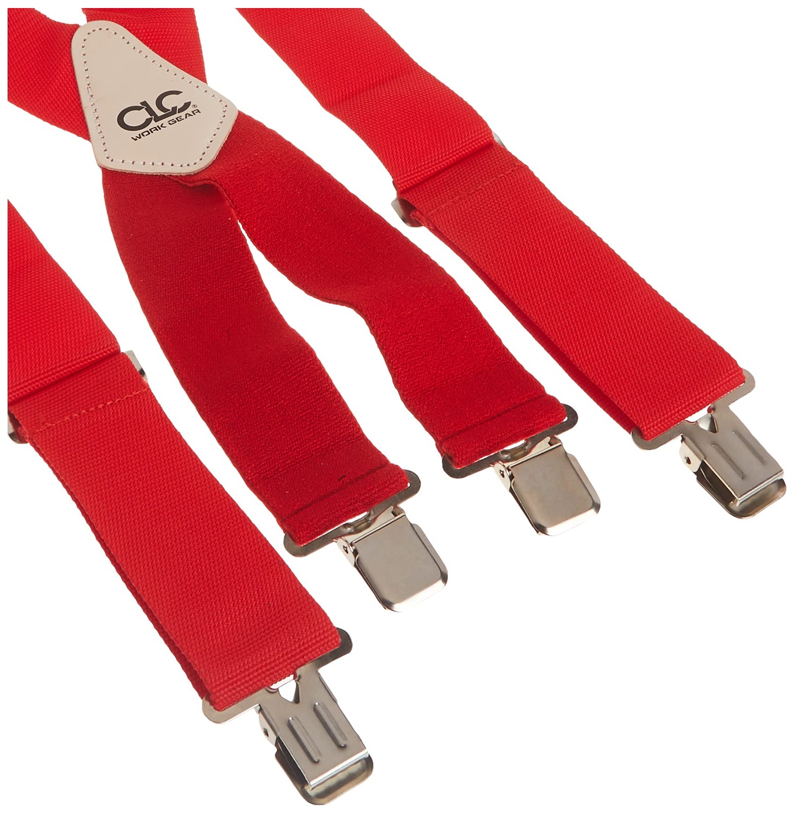 Work Suspenders Heavy Duty Elastic Straps One Size Red 110RED