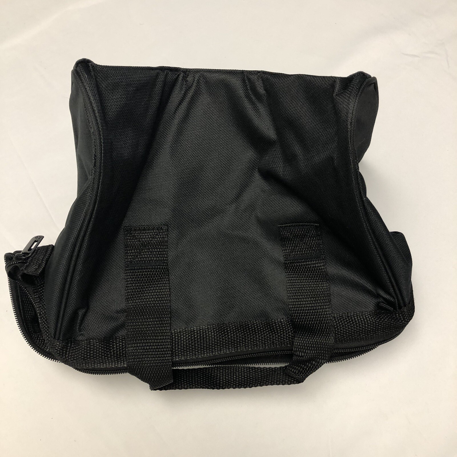 Hyper Tough 12-Inch Polyester Tool Bag, with Full-Length Zipper and Double Strap