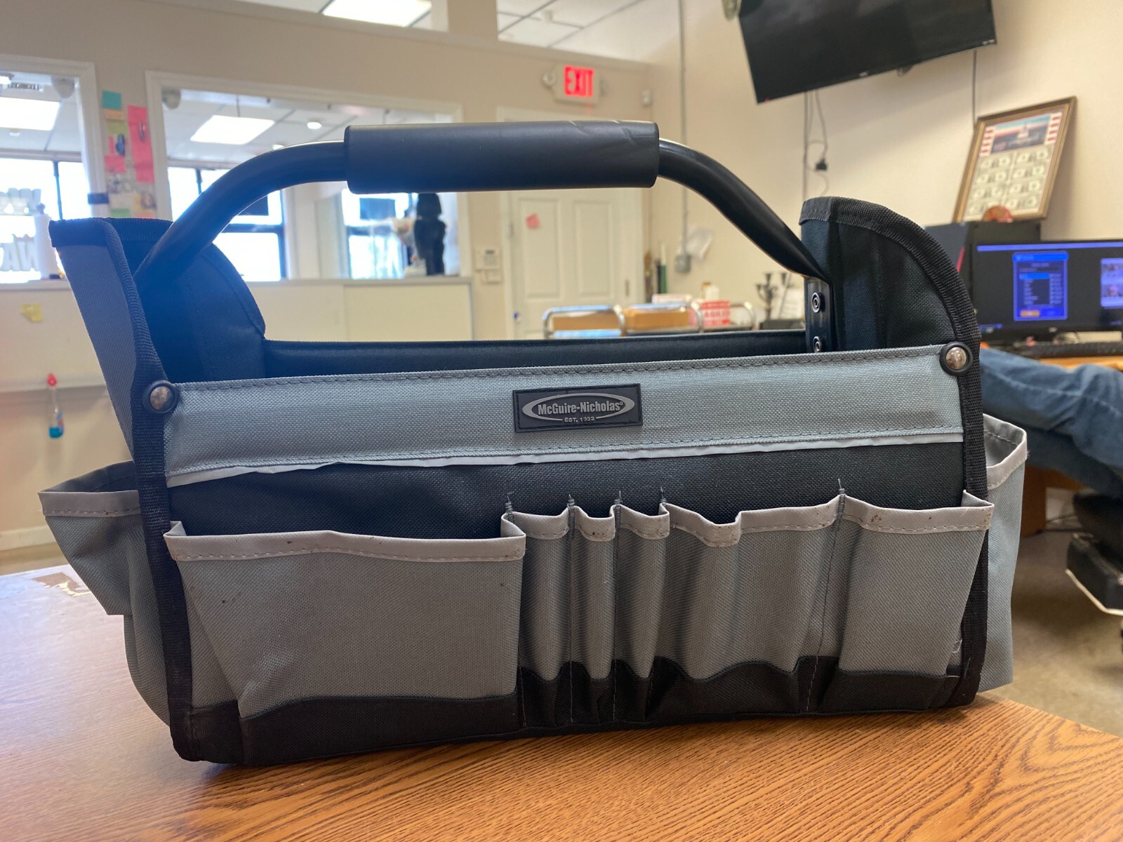 McGuire Nicholas Polyester Tool Pouch Black/Grey NEVER USED!