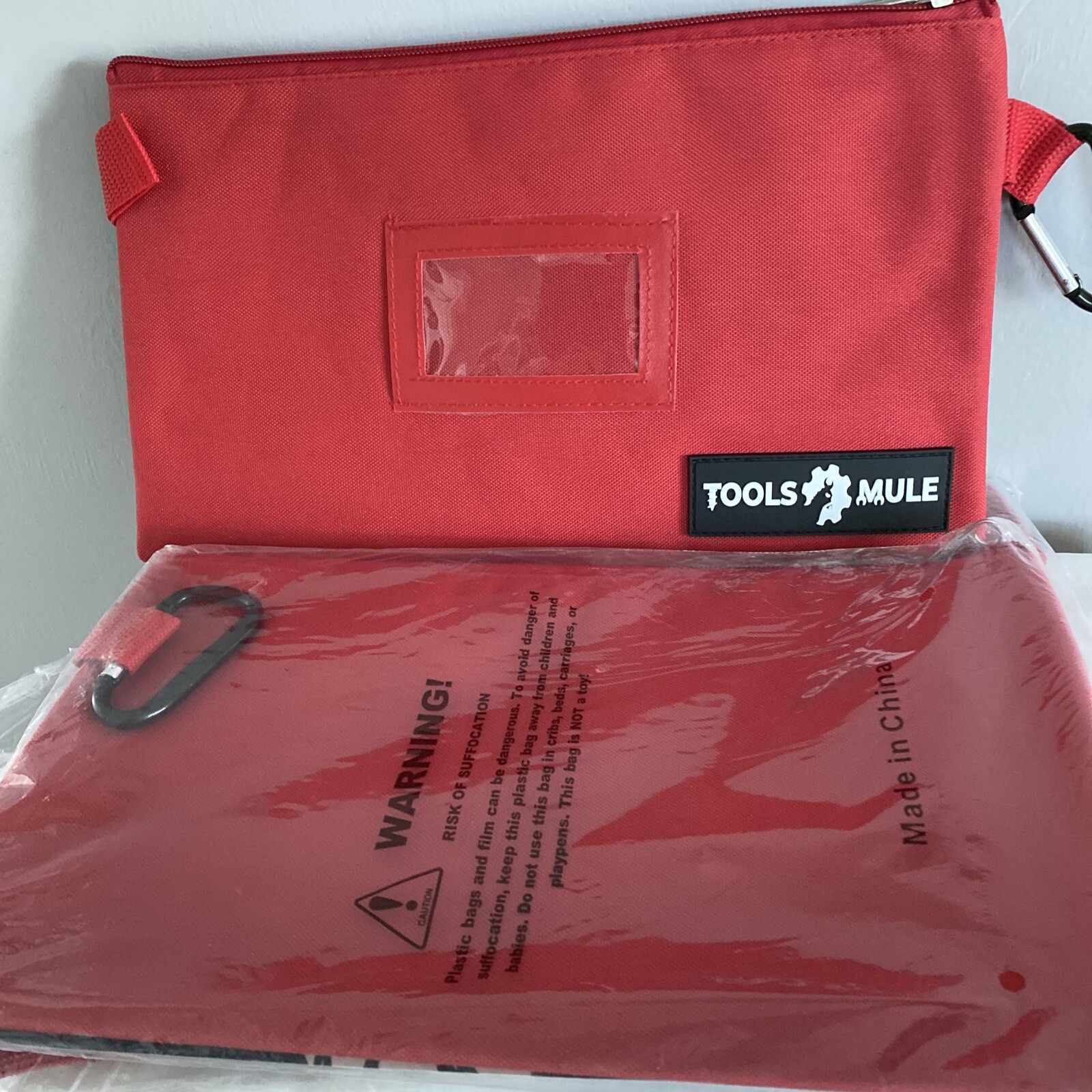 Tool Pouch – W -Zipper Pack of 4 Heavy Duty Multi Purpose Small Tools Etc