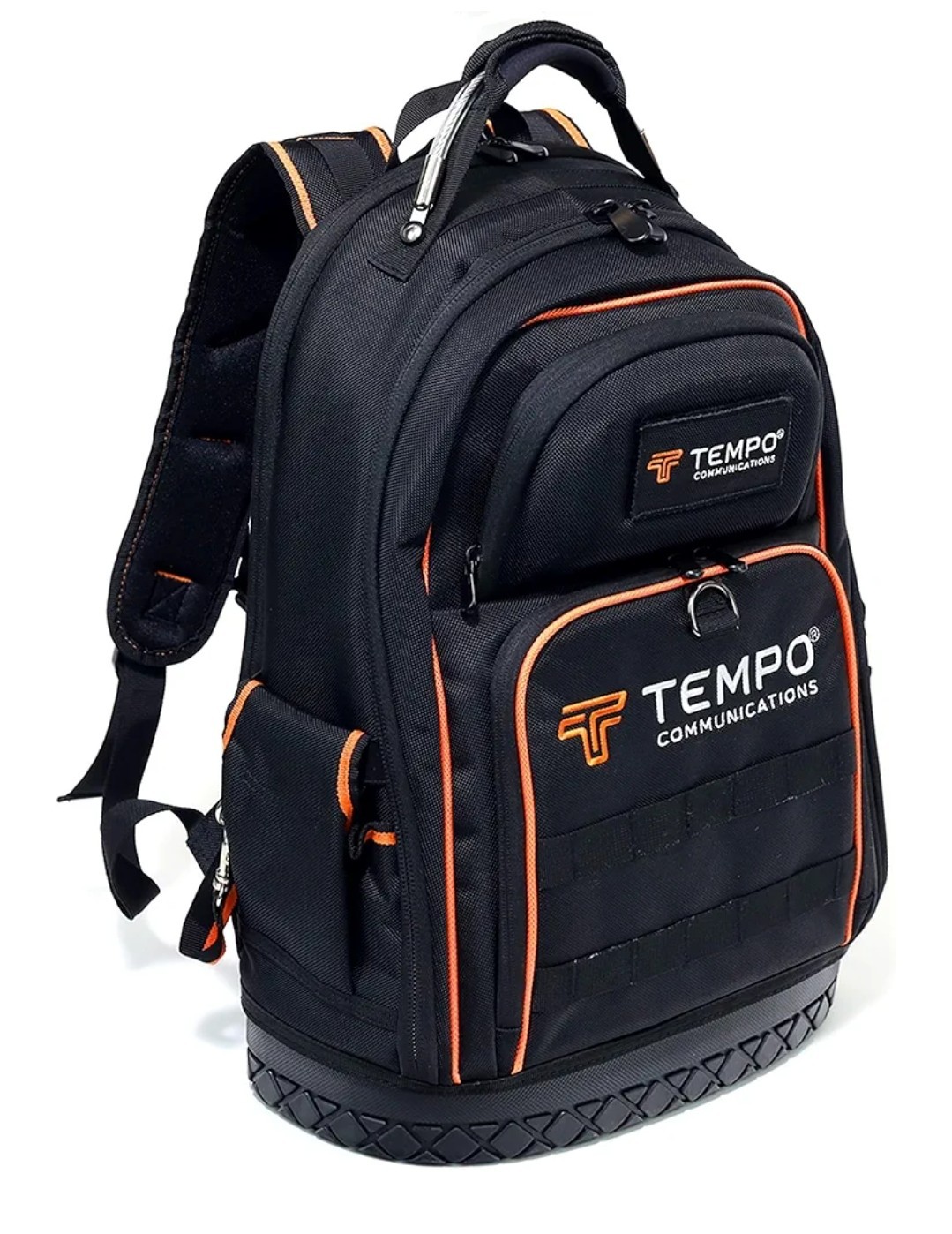 TEMPO PA9000 Tool Bag Backpack, 40-pocket Heavy-Duty Electrician Backpack,…