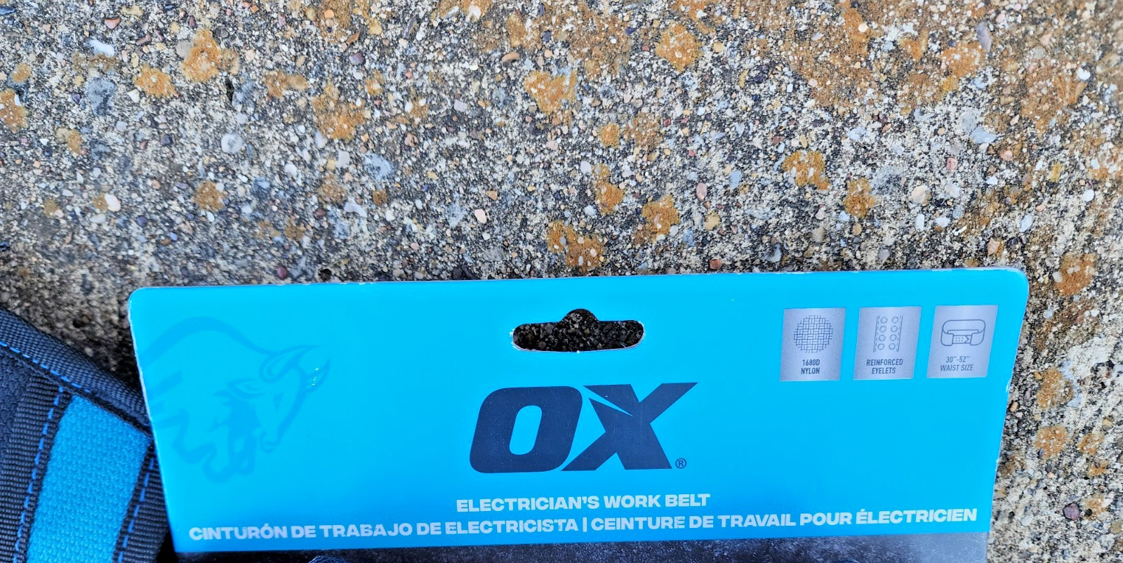 Electricians Work Belt OX Pro Nylon NEW! Pouches, Pockets, Tool Storage