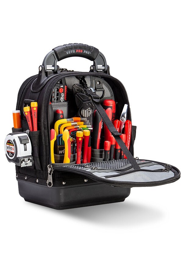Veto Pro Pac Tech MCT Blackout-Buildout Tool Bag with Tool Panel and Meter Panel