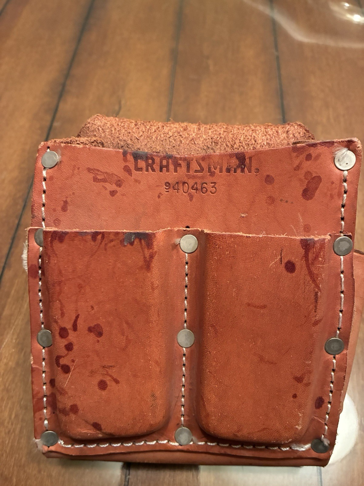 Lot Of 5 Used Leather Tool Bags, Craftsman, Klein (electrician?)