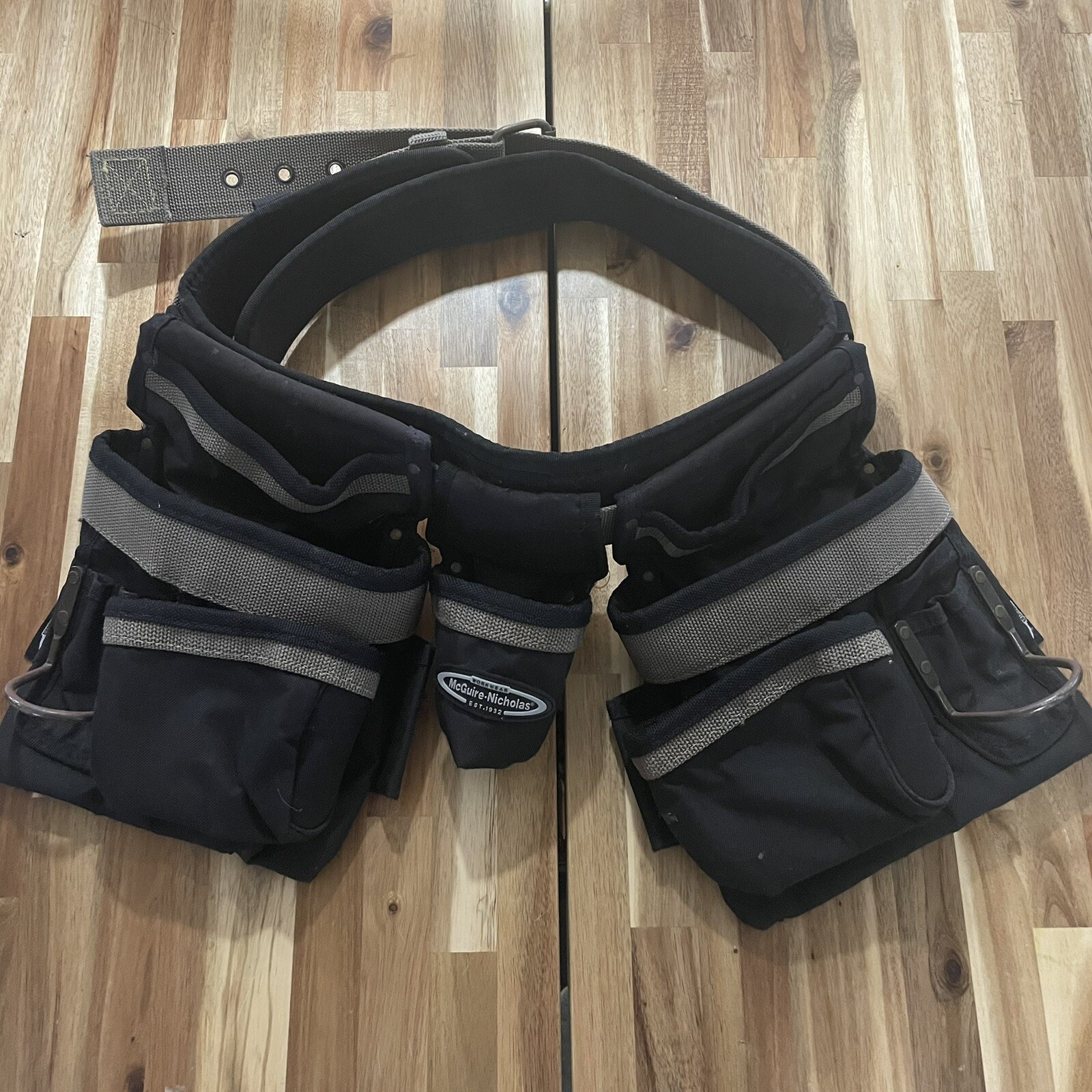 McGuire Nicholas Black Heavy Canvas Tool Pouch Work Belt