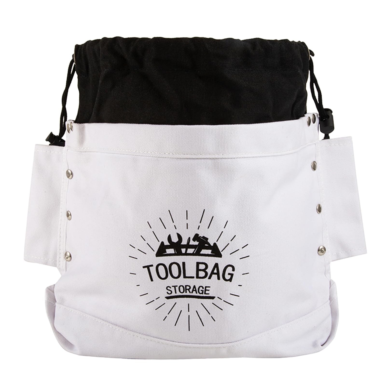 Top Closing Bolt Bag with 3-Inch Drawstring, Heavy Duty Canvas Belt Accessory