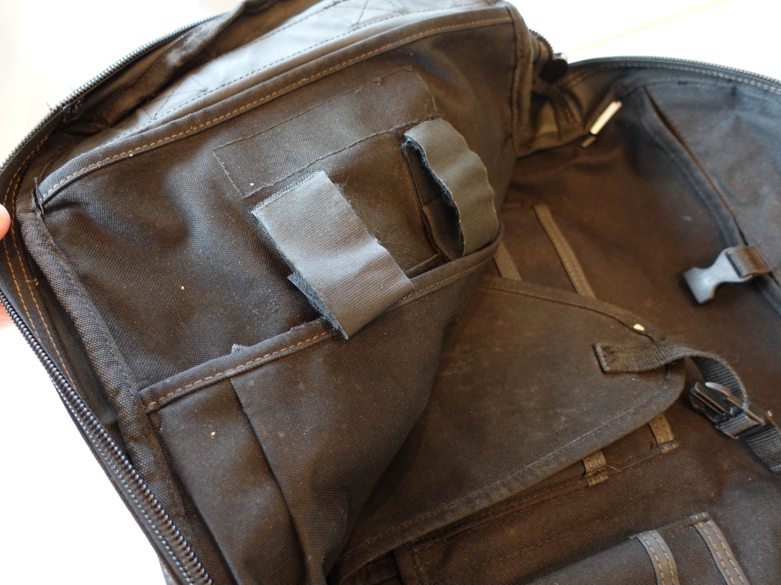 CLC Electricians Backpack Tool Bag 1130 Custom Leathercraft Foldout Work Pouch