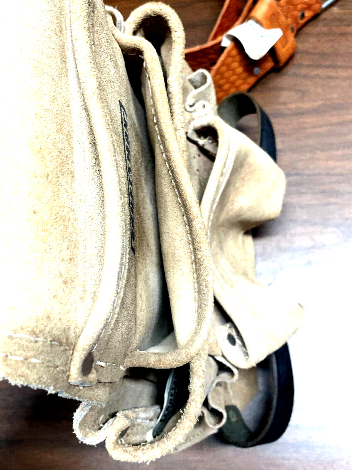 Craftsman Suede Leather Tool Bag 9-48461 & 2in Saddle Leather Belt 9-40472