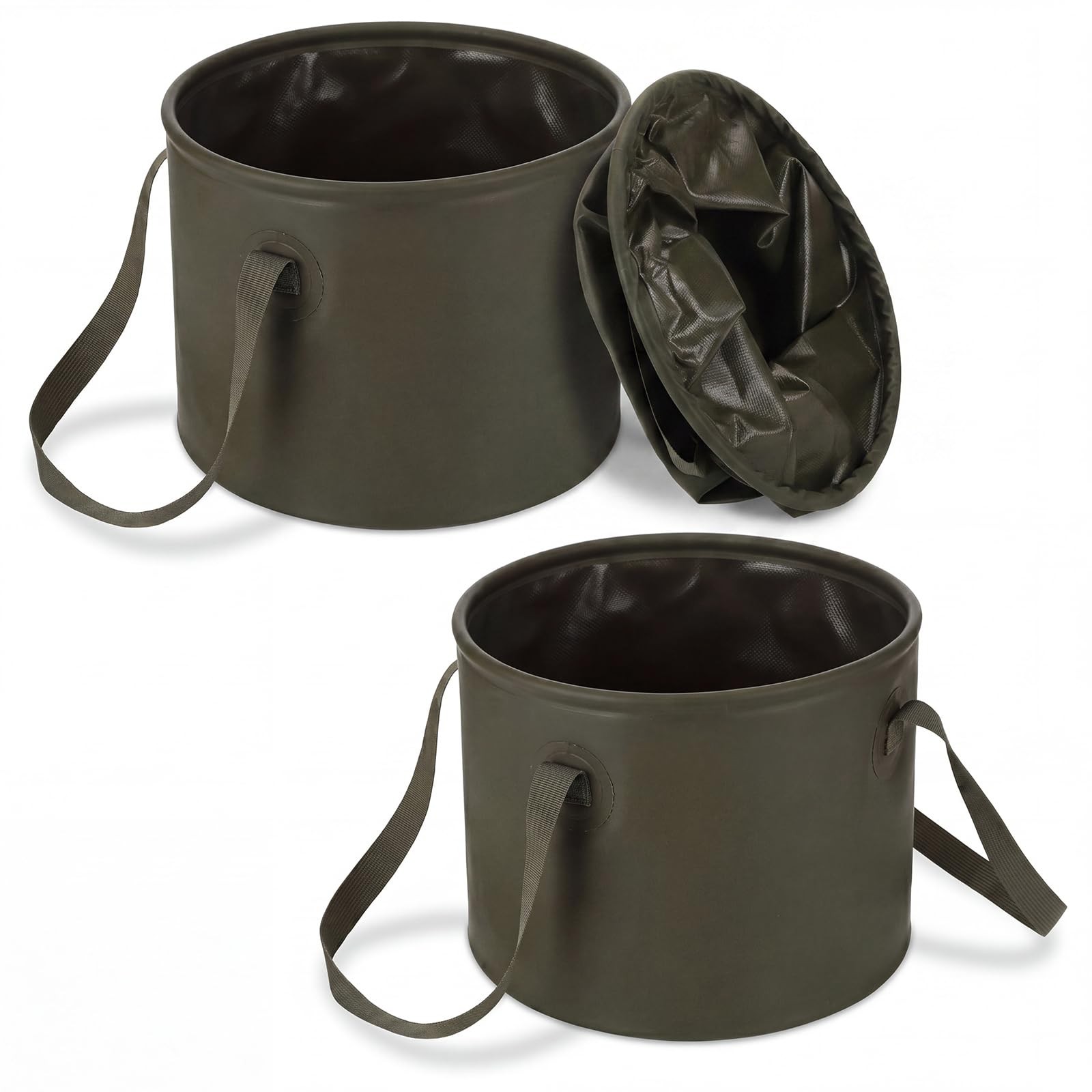 2 PCS 20L Collapsible Bucket 5 Gallon Foldable Car Wash Fishing Container