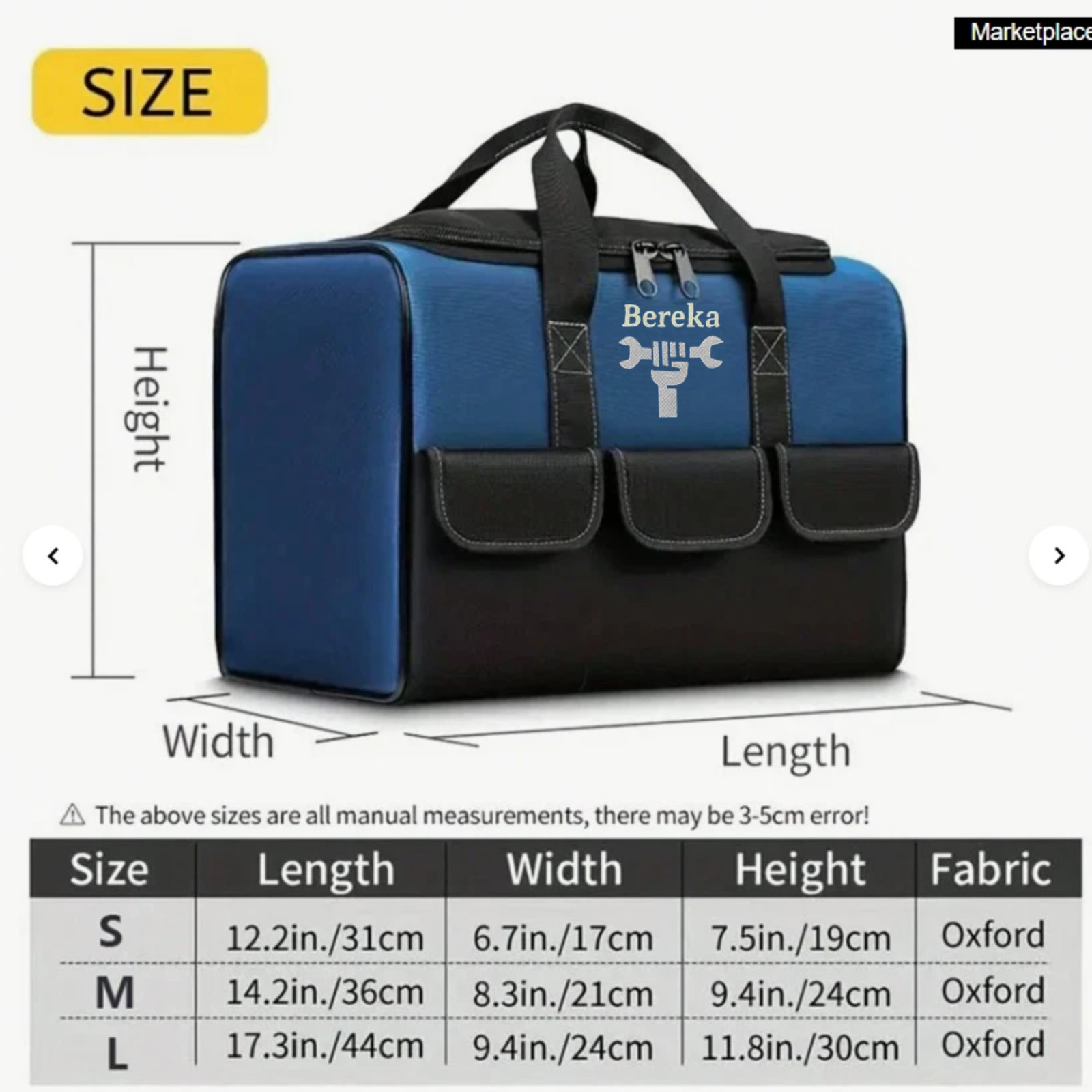 Tool Bag Heavy Duty Multifunctional Large Capacity Portable Storage Bag Outdoor