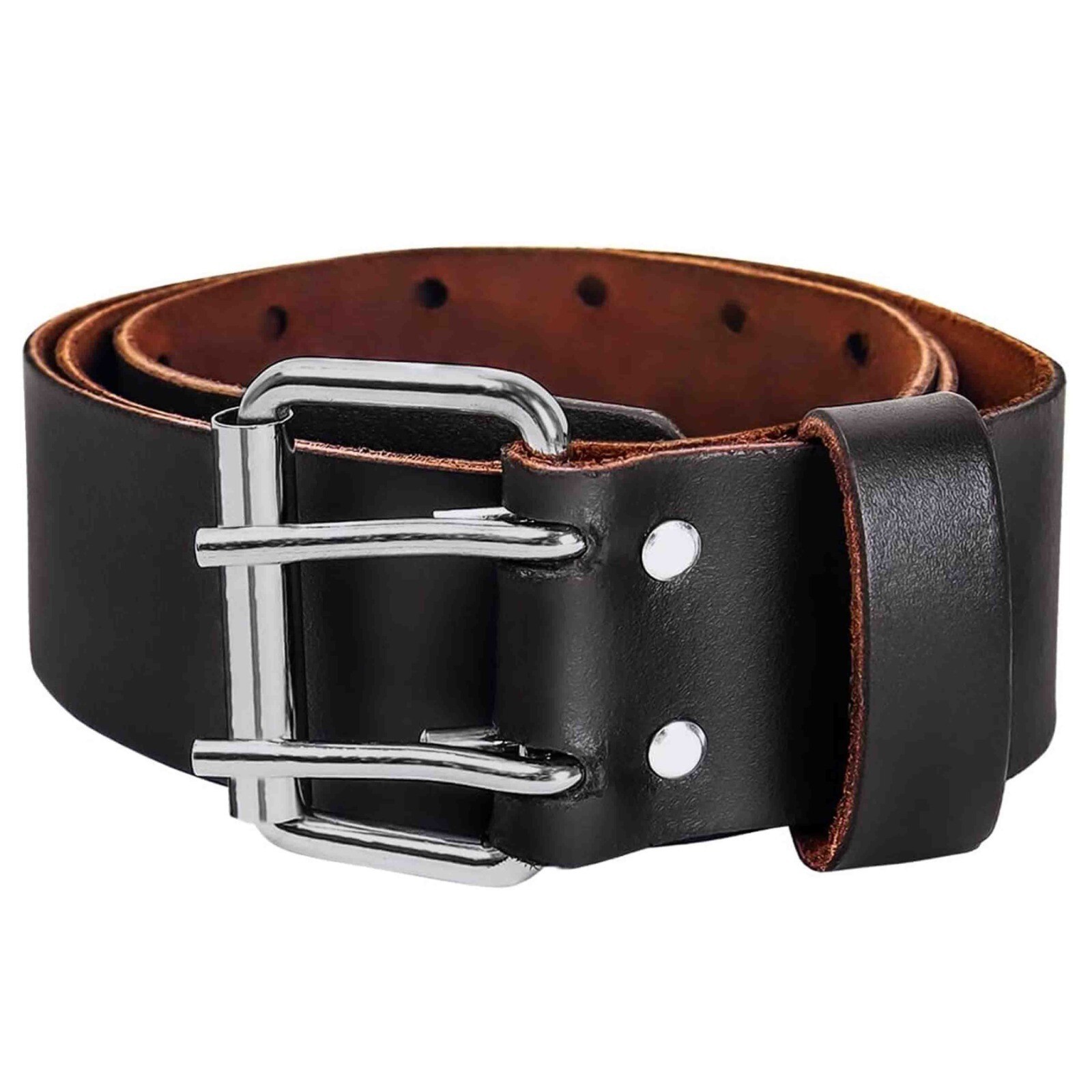 2″ Wide Leather Tool Belt – Top Grain, Strong & Durable for Heavy Duty Work