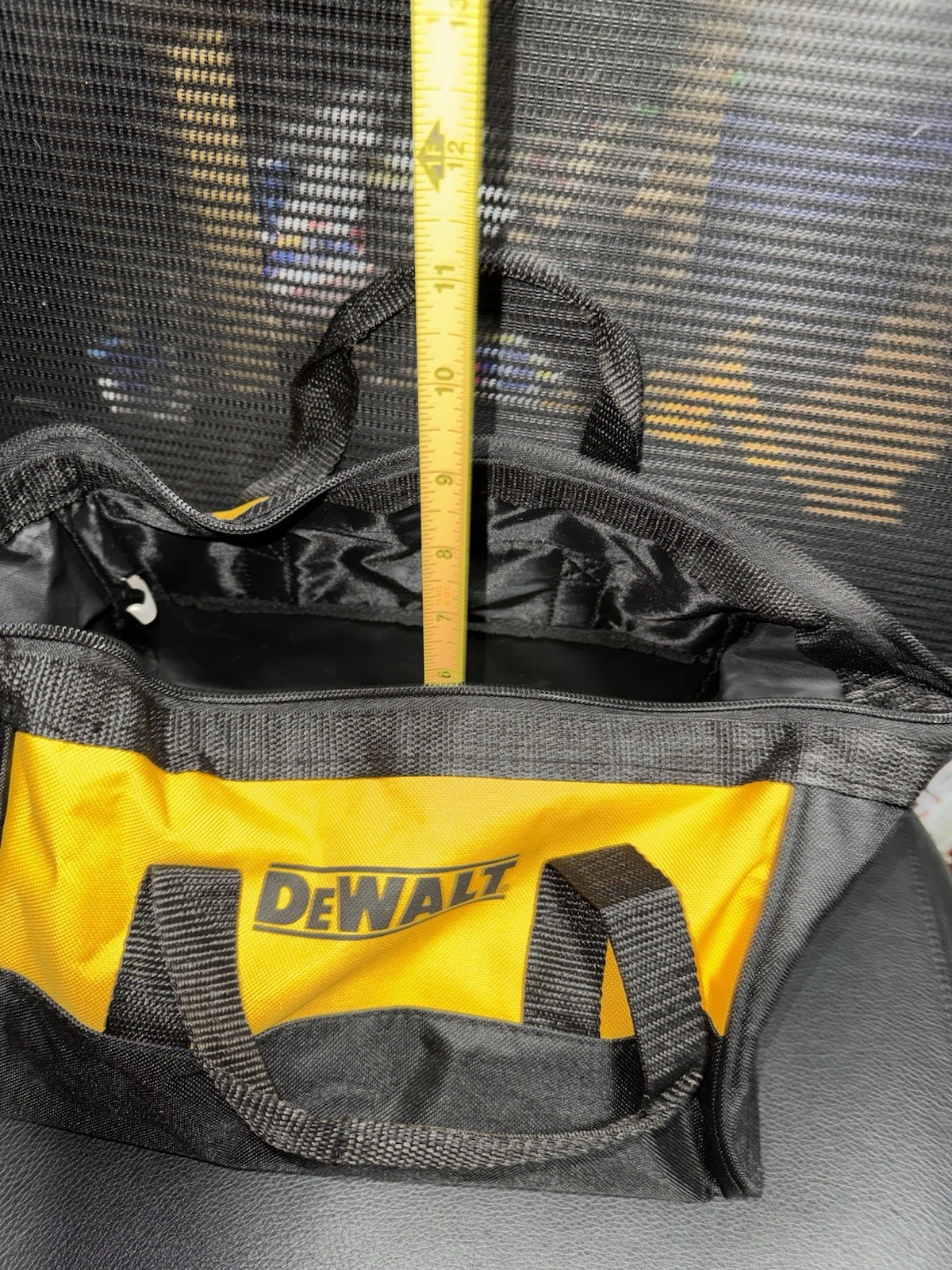 DEWALT Yellow Tool Bag Zipper NEW for Tools Or Drill Ratchet Socket Set Storage