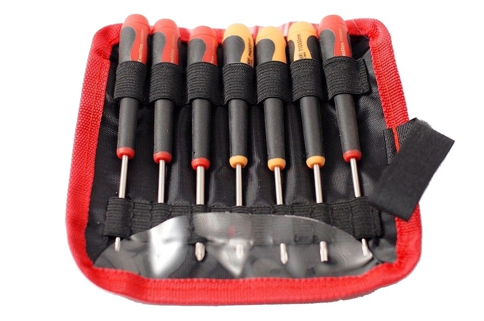 Precision Screwdriver (Max. Length 135mm) Canvas Roll Pouch Bag 165mmHx170mmW