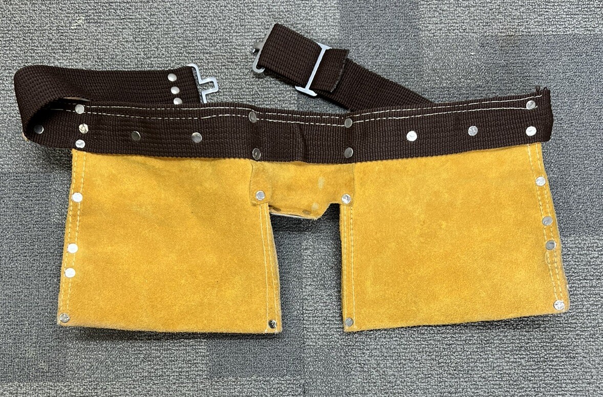 Heavy Split Cowhide 11-Pocket Tool Belt Utility Tool 44″ Adjustable Belt